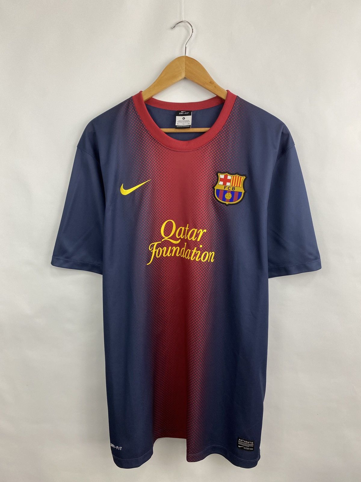 Nike 🇪🇸 Messi F. C. Barcelona 2013 Nike Soccer Jersey t-shirt Size US XL / EU 56 / 4 - 2 Thumbnail