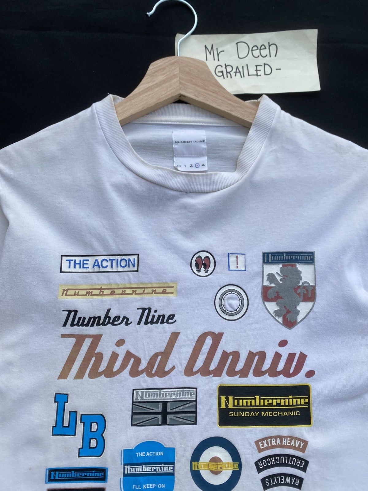 Number (N)ine Rare Vintage Number Nine Third Anniversary Tshirt Size US S / EU 44-46 / 1 - 9 Thumbnail