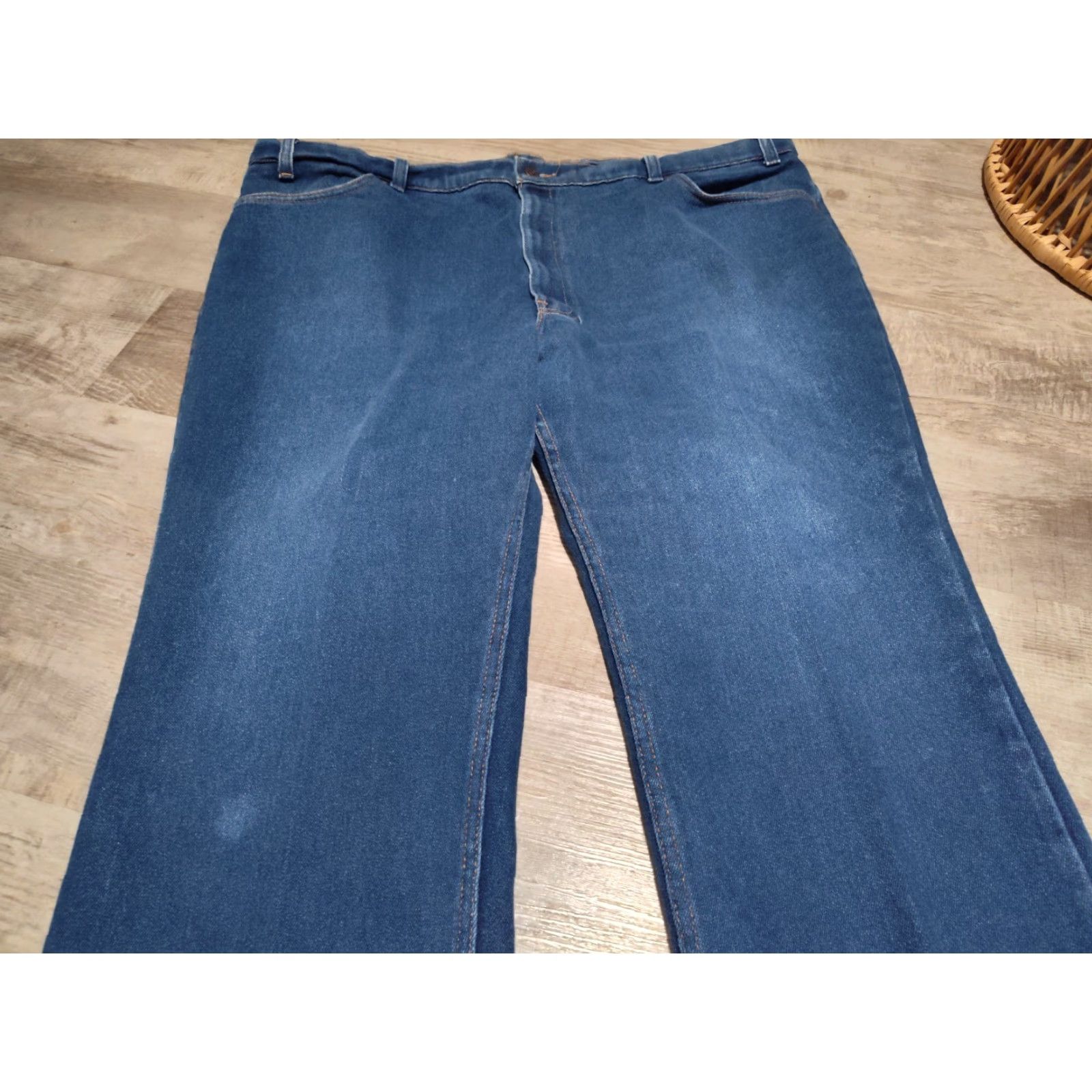 Levi's VINTAGE Levi's Action Jeans Mens 48x30 High Rise Straight Fit Denim USA 90s Size US 32 / EU 48 - 4 Thumbnail