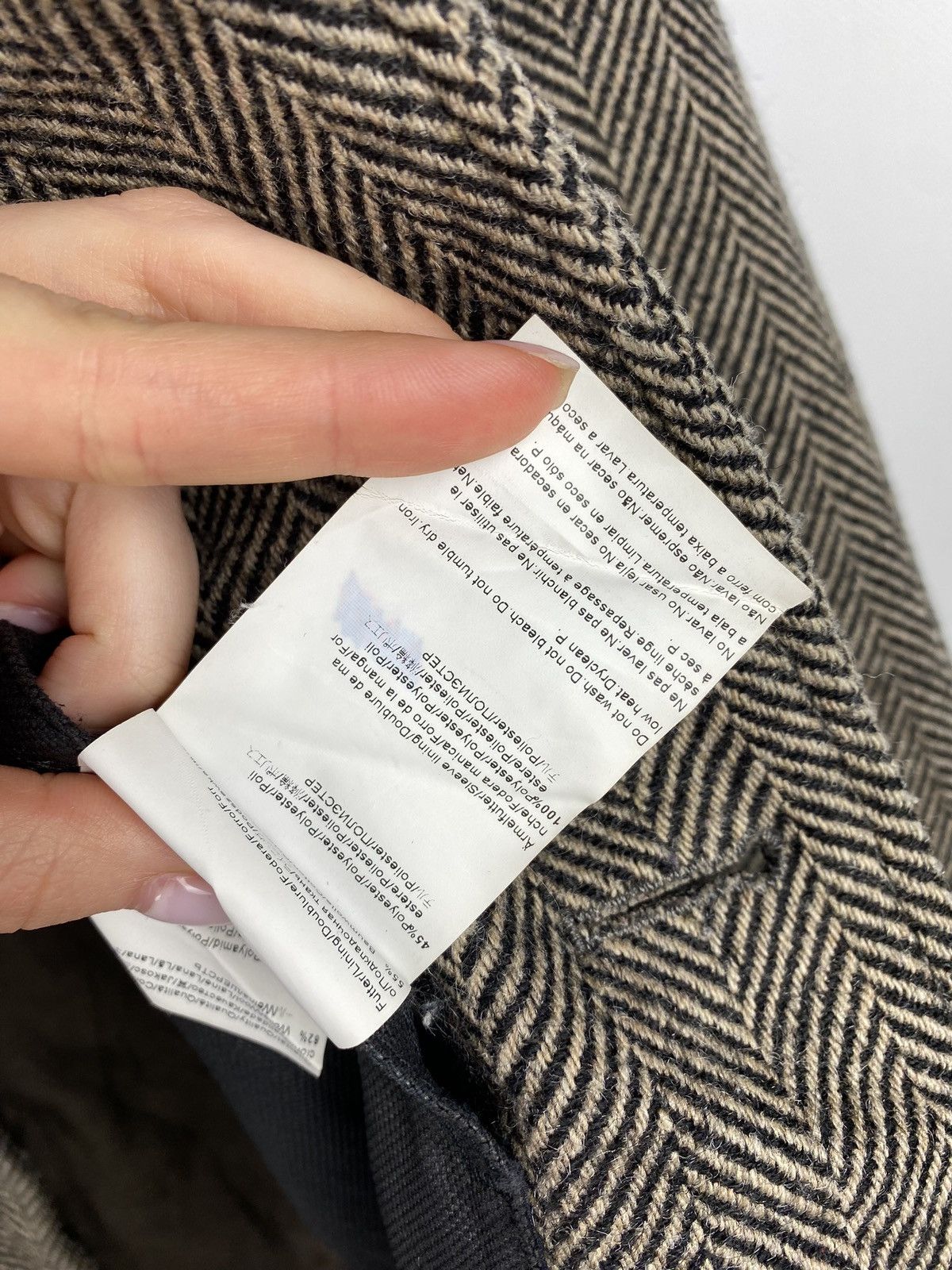 Hugo Boss Hugo Boss men’s wool herringbone coat jacket Size US M / EU 48-50 / 2 - 22 Thumbnail