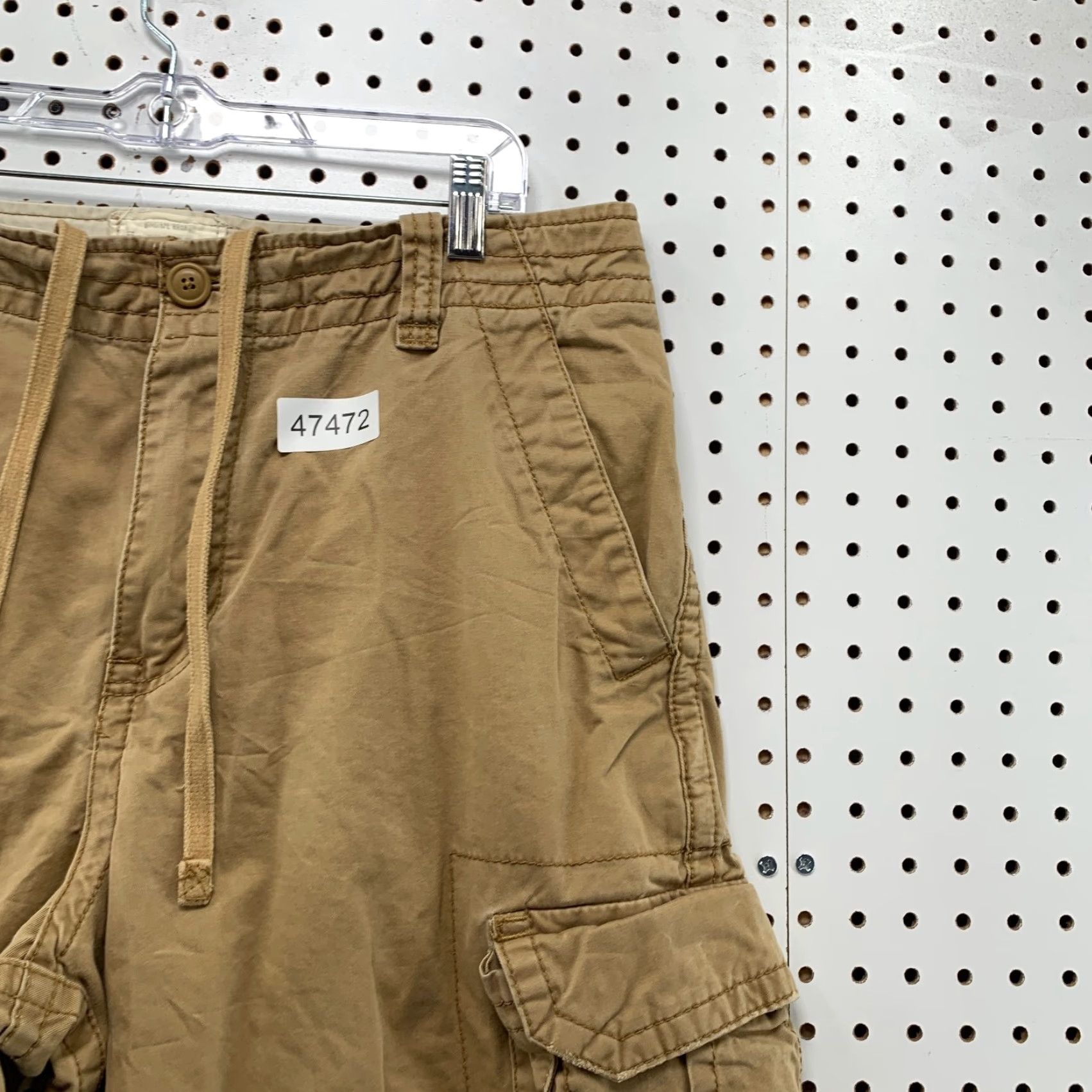Vintage VINTAGE Aeropostale Military Cargo Shorts Mens 33 Tan Drawstring Relaxed Y2K 35x11 Size US 33 - 7 Thumbnail