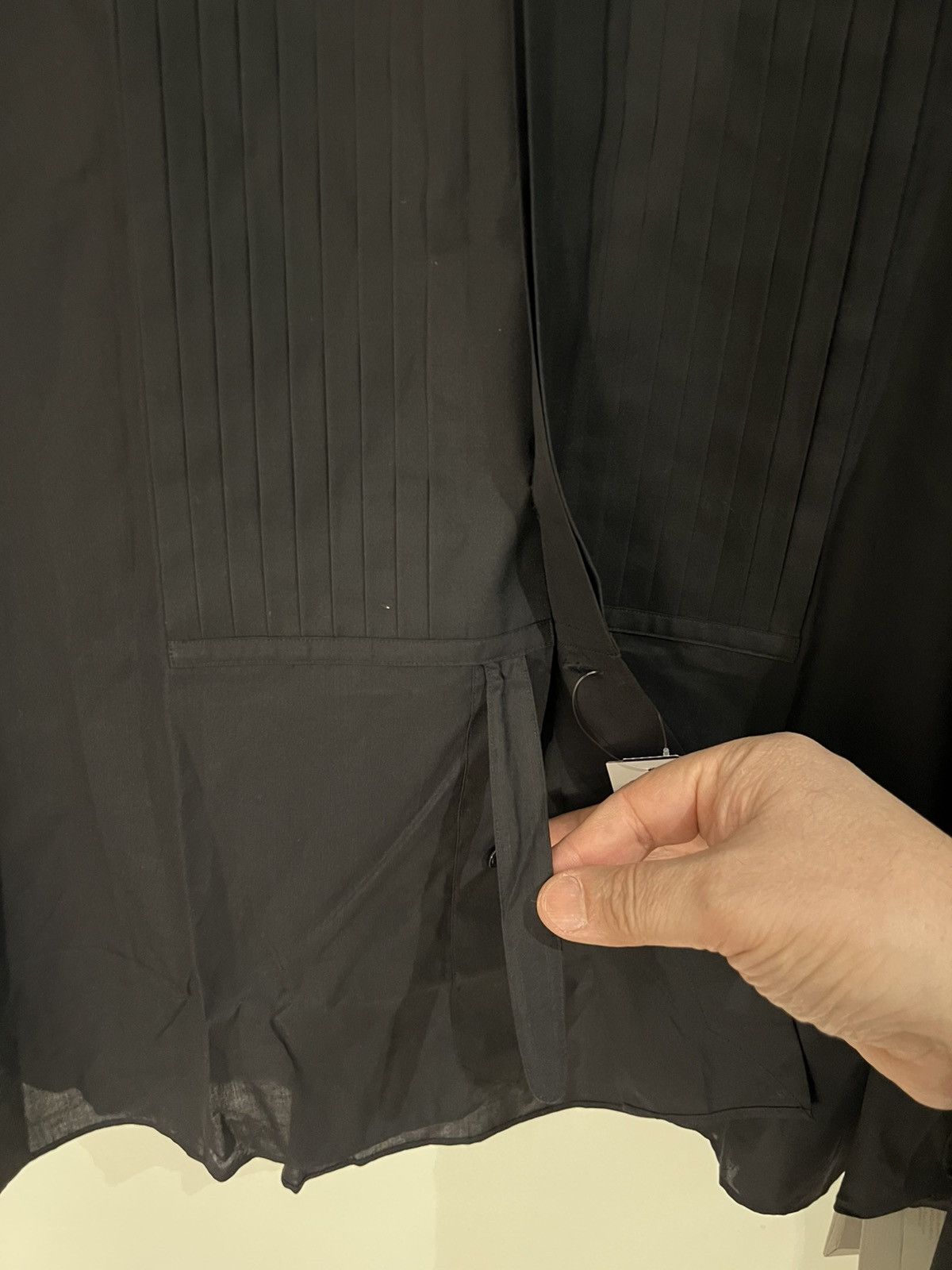 Tom Ford TOM FORD Black Dress tuxedo Shirt 18 46 Cotton Long Sleeves Size US XXL / EU 58 / 5 - 5 Thumbnail
