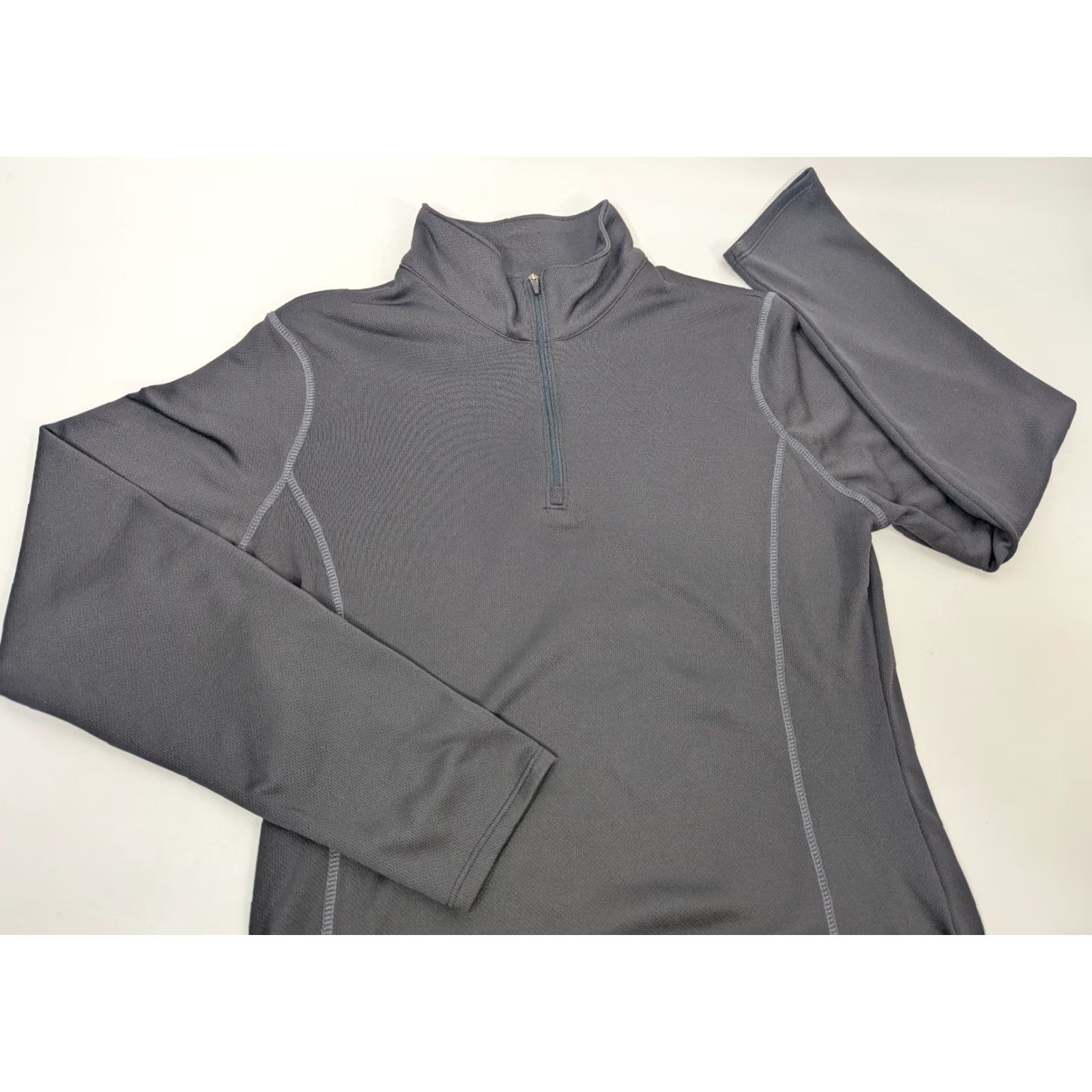 Spyder Spyder Women's L 1/4 Zip Jacket Base Layer Top Black 100% Polyester Lightweight Zipper Regular Long Sleeve Crew Neck Sports Outdoor Travel Casual Size L / US 10 / IT 46 - 2 Thumbnail