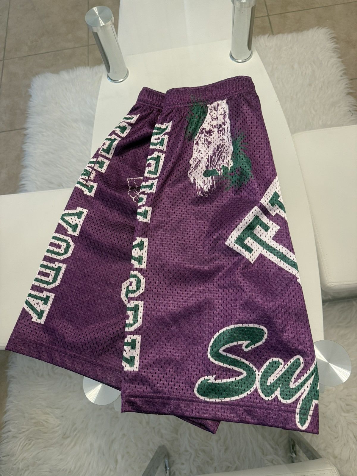 Supreme Supreme Varsity Mesh Short Purple Size US 29 - 7 Thumbnail