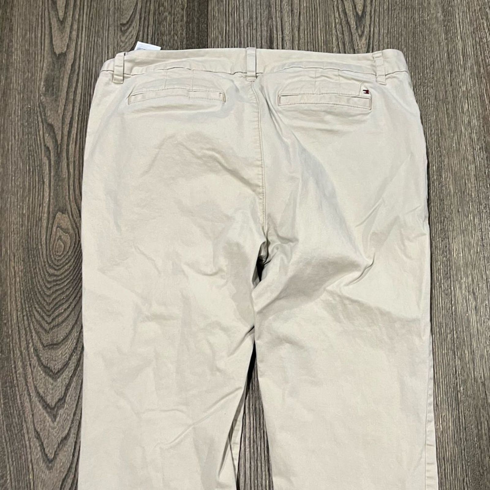 Tommy Hilfiger Tommy Hilfiger Womens Chino Pants Classic Straight Leg 12 Size 34" / US 12 / IT 48 - 11 Thumbnail