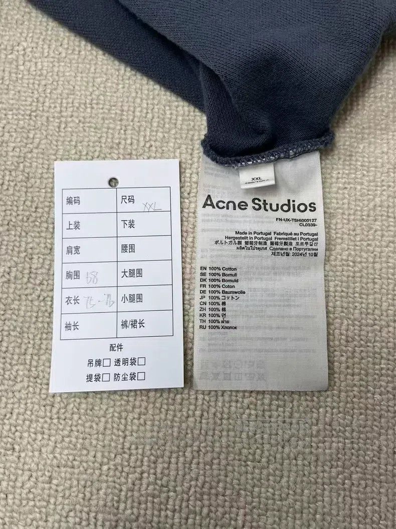 Acne Studios Acne Studios Embroidered Logo Letter Dropped Shoulder Slee Size US XXL / EU 58 / 5 - 4 Thumbnail