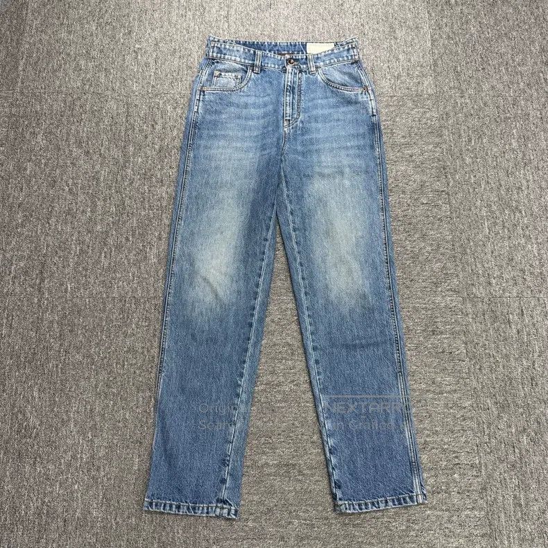 Brunello Cucinelli Brunello Cucinelli Washed Distressed Denim Pants Size 26" / US 2 / IT 38 - 1 Thumbnail
