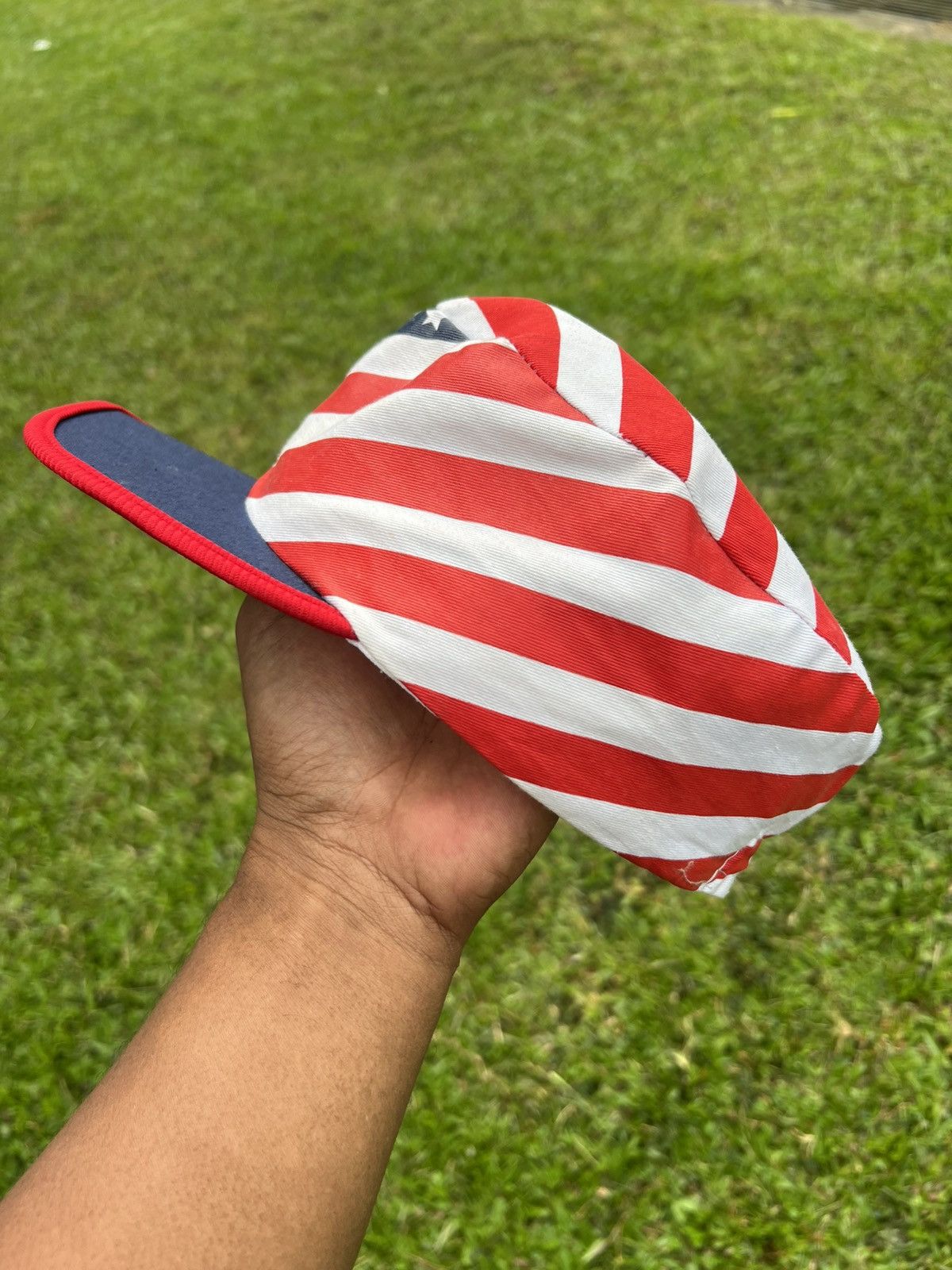 Vintage PAINTERS HAT AMERICA FLAG Size ONE SIZE - 3 Thumbnail