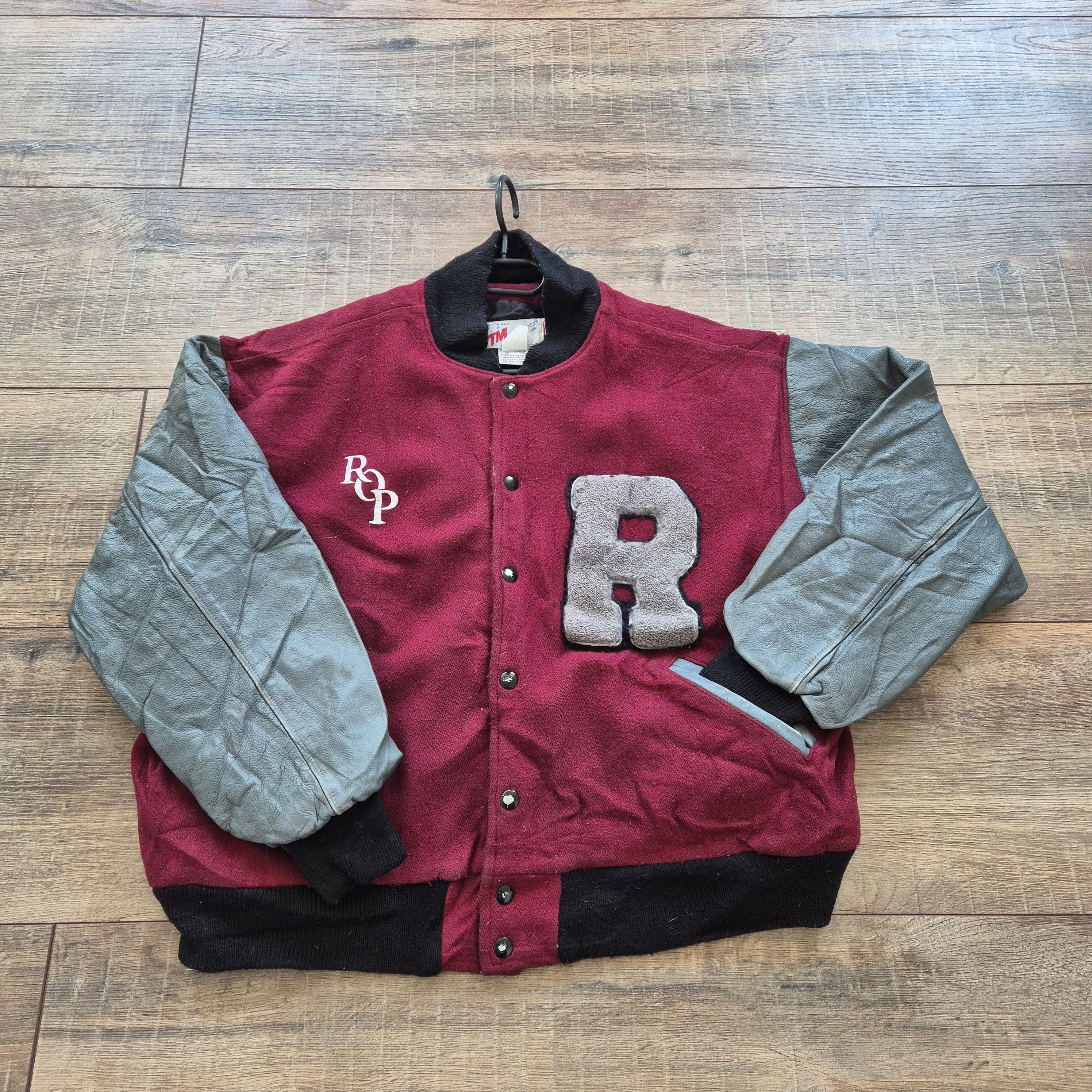 Vintage Letterman rop athletisc vintage jacket wool leather Size XL / US 12-14 / IT 48-50 - 1 Thumbnail