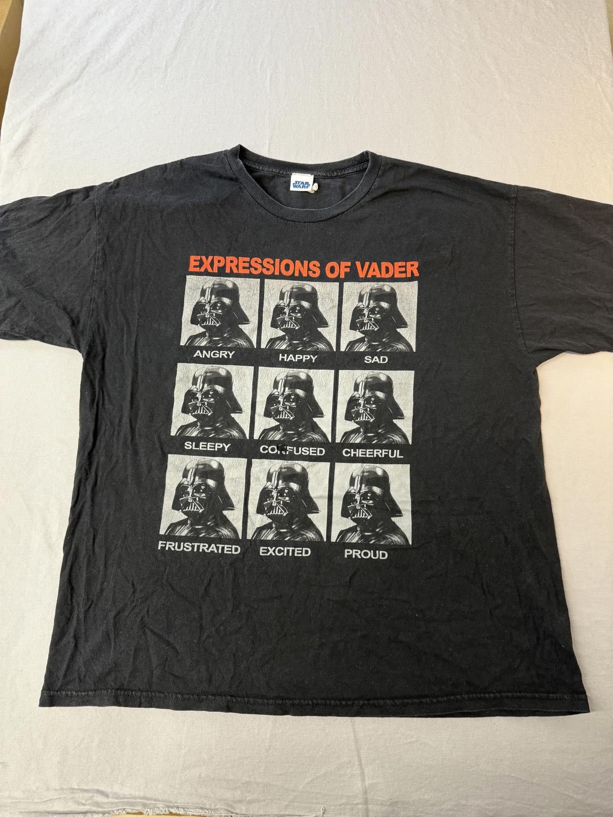 Expressions of Vader T-shirt Darth Vader Emotions Tee XL