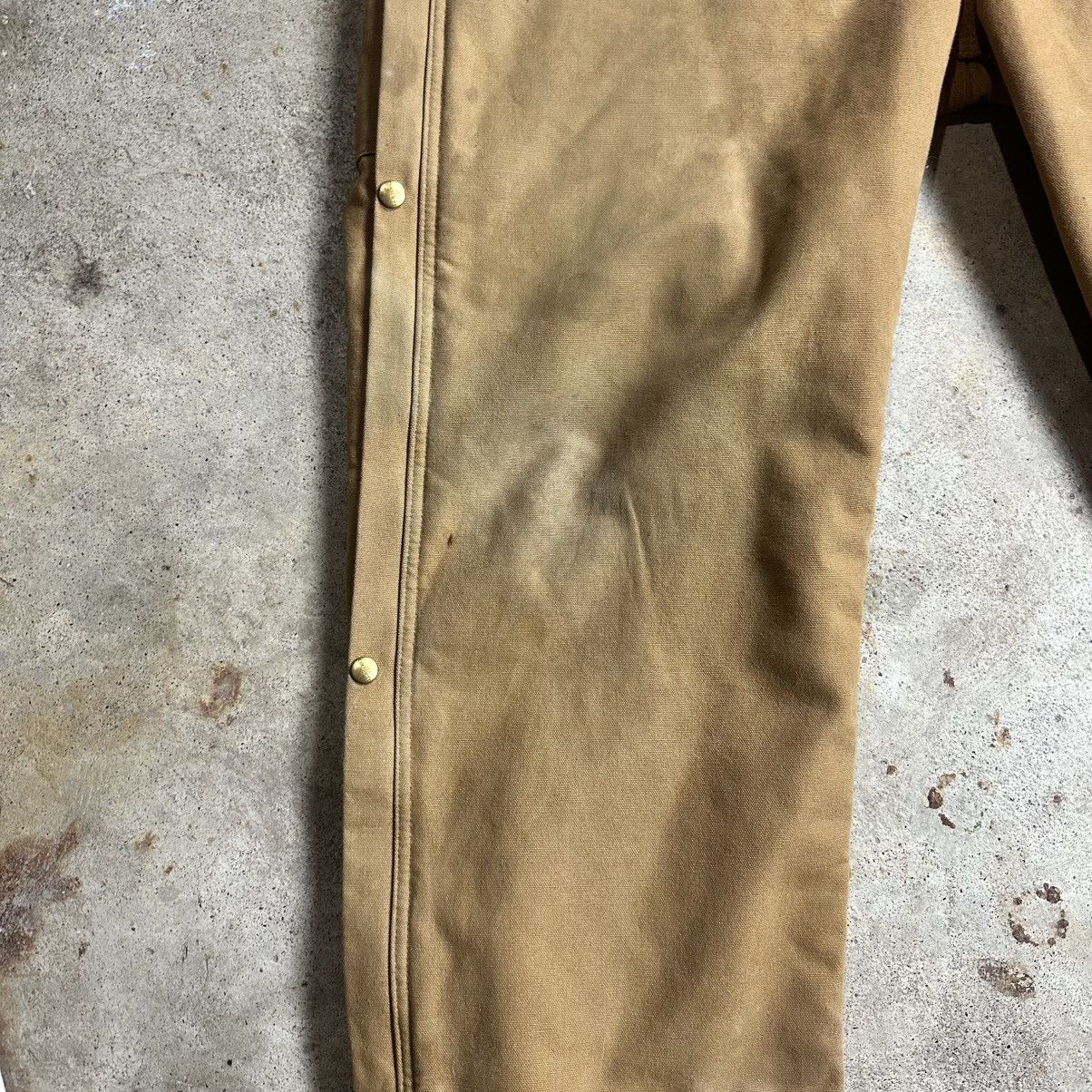 Carhartt Vintage 90s Made in USA Tan Carhartt Quilt Lined Coveralls Size US 40 / EU 56 - 4 Thumbnail