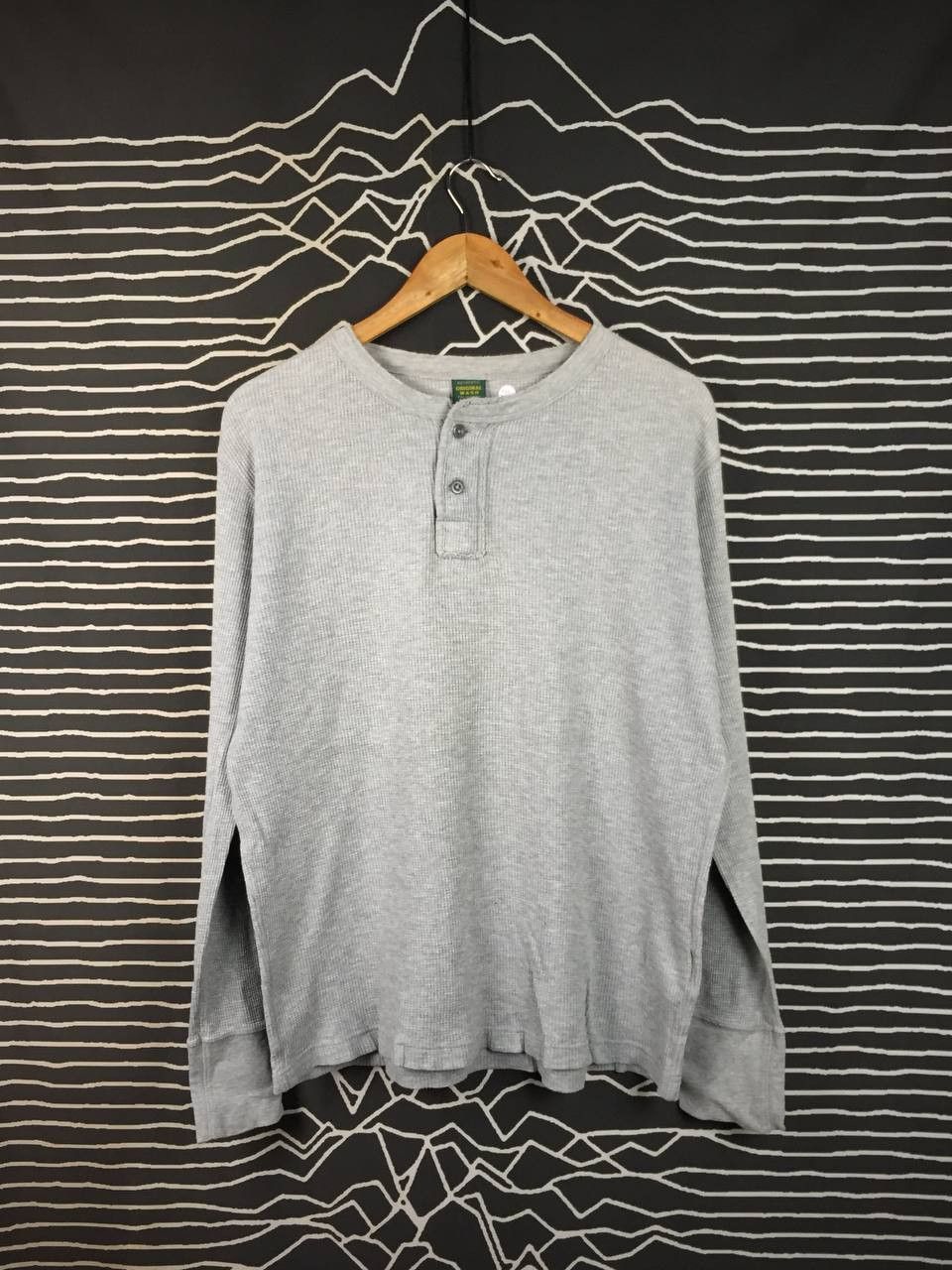 Uniqlo Uniqlo Authentic Original Wash Waffle Knit Henley Tee Size US XL / EU 56 / 4 - 2 Thumbnail
