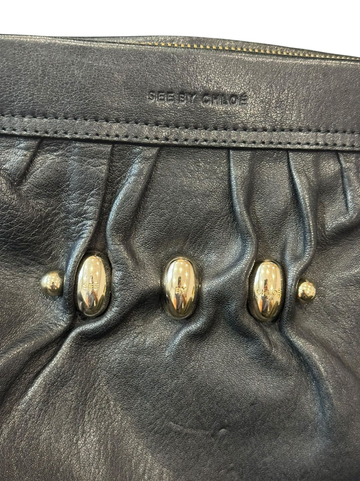 See by Chloe See by Chloe Black Elegant Leather Shoulder Bag Size ONE SIZE - 5 Thumbnail