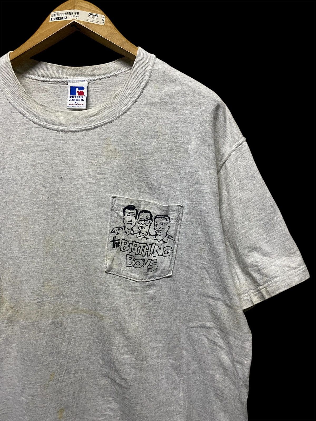 Russell Athletic Vintage 90s The Birthing Boys Pocket Tee Size US XL / EU 56 / 4 - 4 Thumbnail
