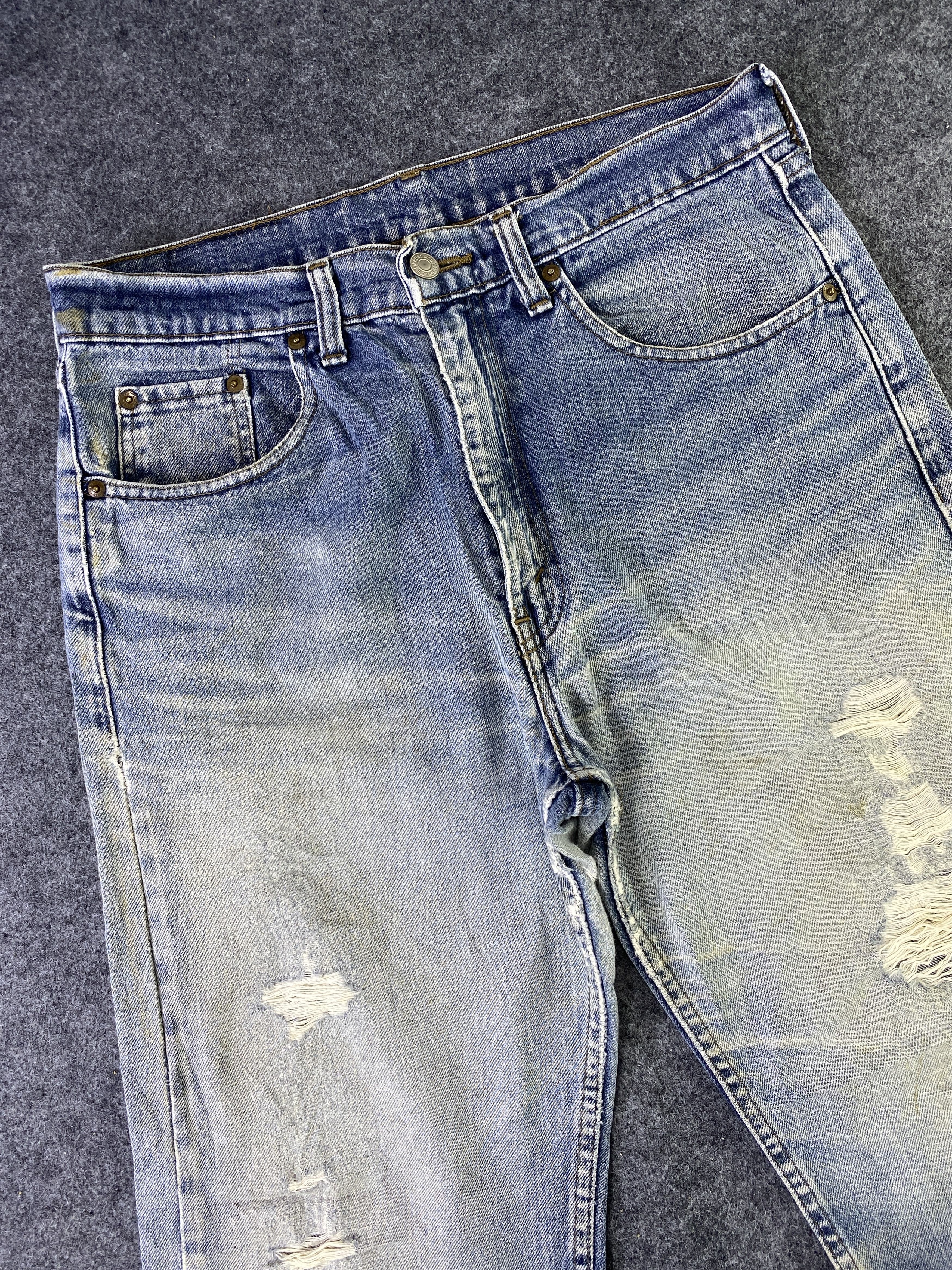 Levi's Vintage Levi's 509 Distress Blue Wash Jeans - J930 Size US 32 / EU 48 - 5 Thumbnail