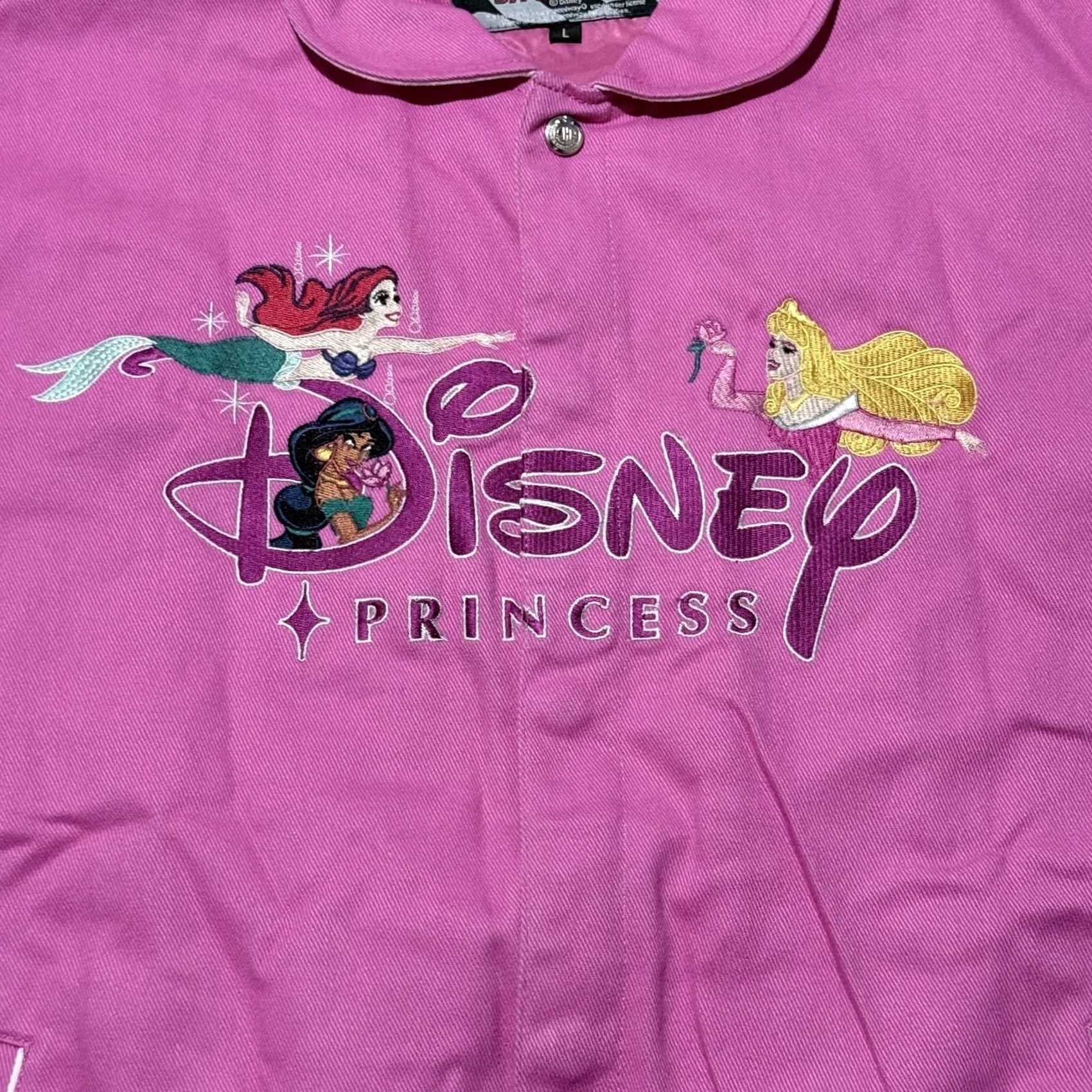 JH Design VINTAGE Disney Princess Daytona 500 JH Design Racing Jacket Pink Women Large NASCAR - Large Size L / US 10 / IT 46 - 4 Thumbnail