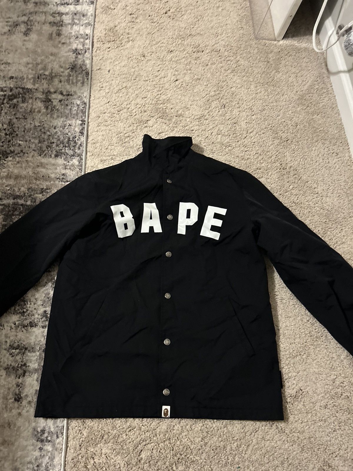 Bape coach jacket black best sale