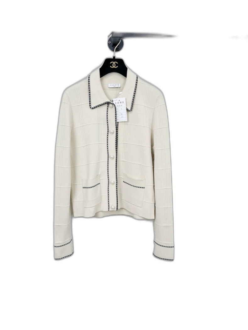 Sandro Sandro Knit Cardigan with Button Closure Size M / US 6-8 / IT 42-44 - 1 Thumbnail