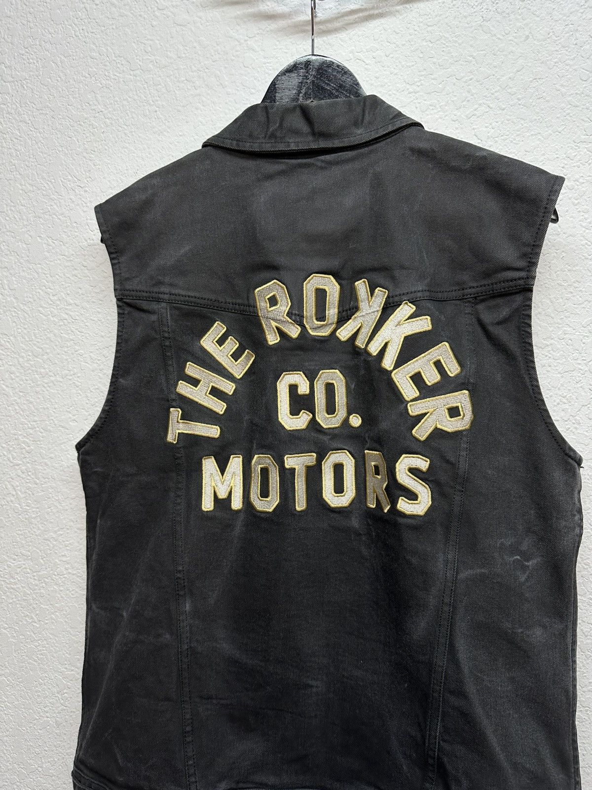 THE ROKKER COMPANY Vintage The Rokker Motorcycle Archival Moto Denim Vest Size US XL / EU 56 / 4 - 6 Thumbnail