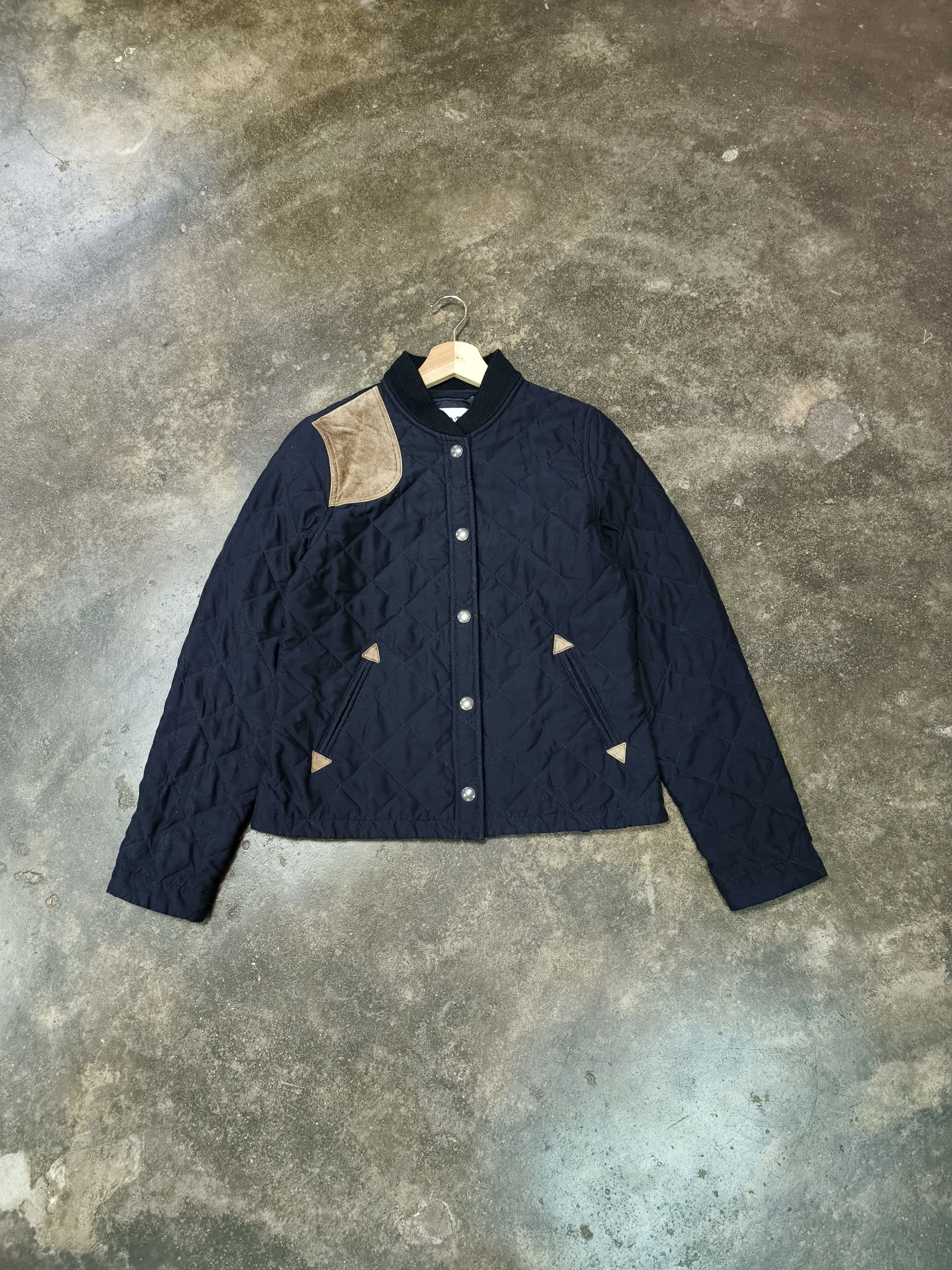 Polo Ralph Lauren Polo Ralph Lauren Vintage 90's Suede Quilted Jacket Bomber Size S / US 4 / IT 40 - 1 Thumbnail