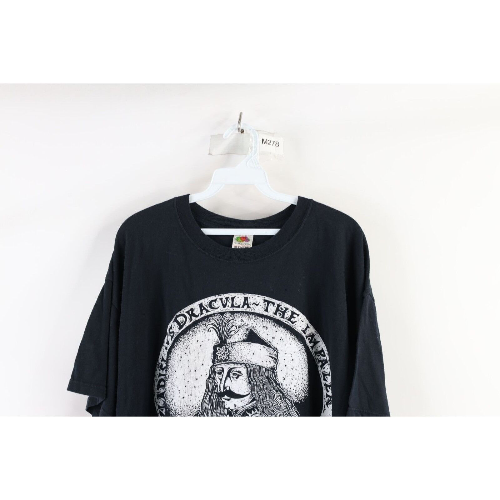 Vintage Vintage Spell Out Vladislavs Dracula The Impaler T-Shirt Size US XL / EU 56 / 4 - 2 Thumbnail