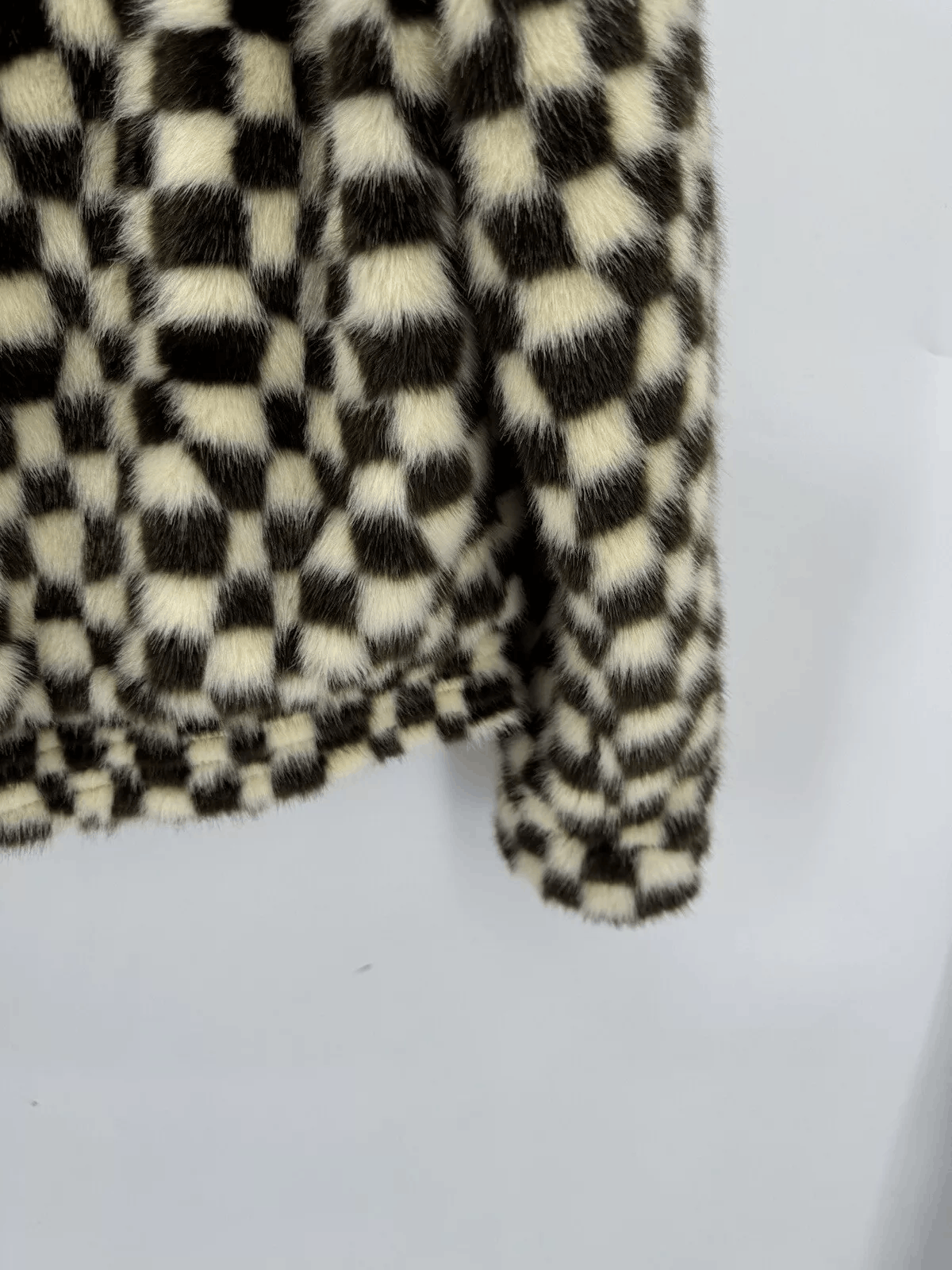 Amiri Amiri Leather Jacket CHECKERED FAUX FUR BLOUSON BLACK Size US S / EU 44-46 / 1 - 10 Thumbnail