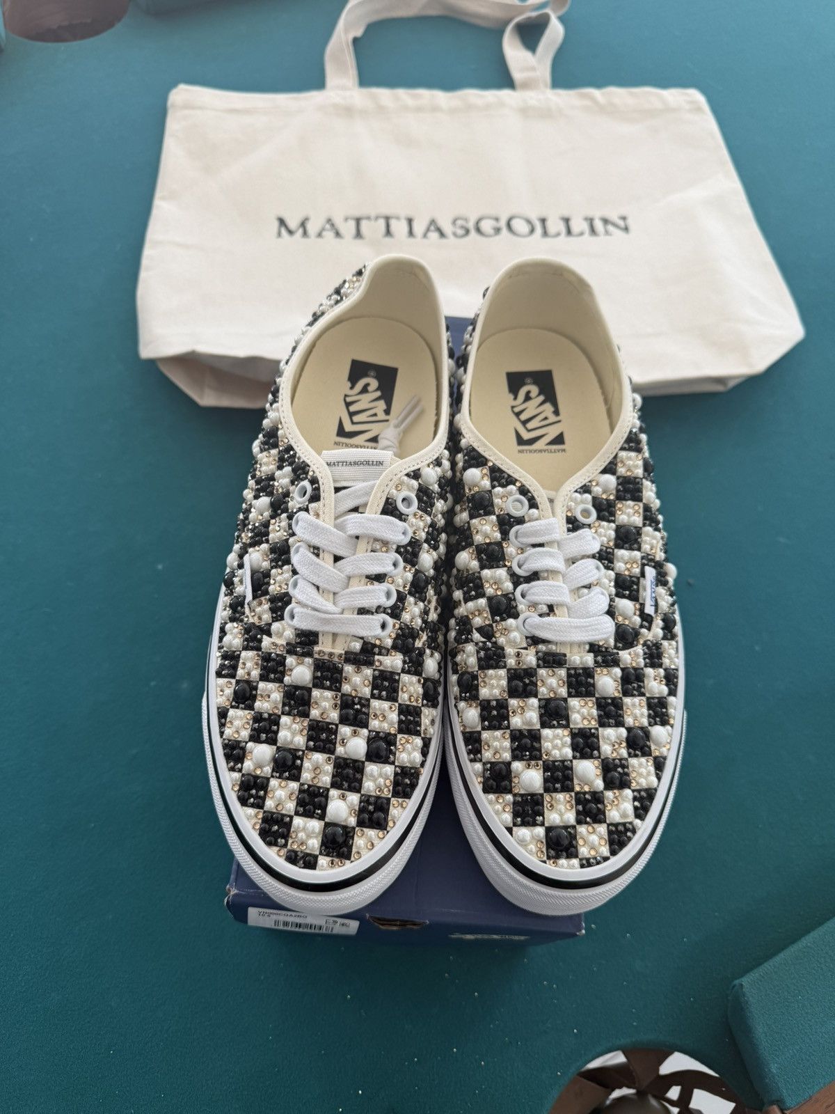 Vans Vans Authentic LX Mattias Gollin Autentiche Checkerboard Size US 10.5 / EU 43-44 - 2 Thumbnail