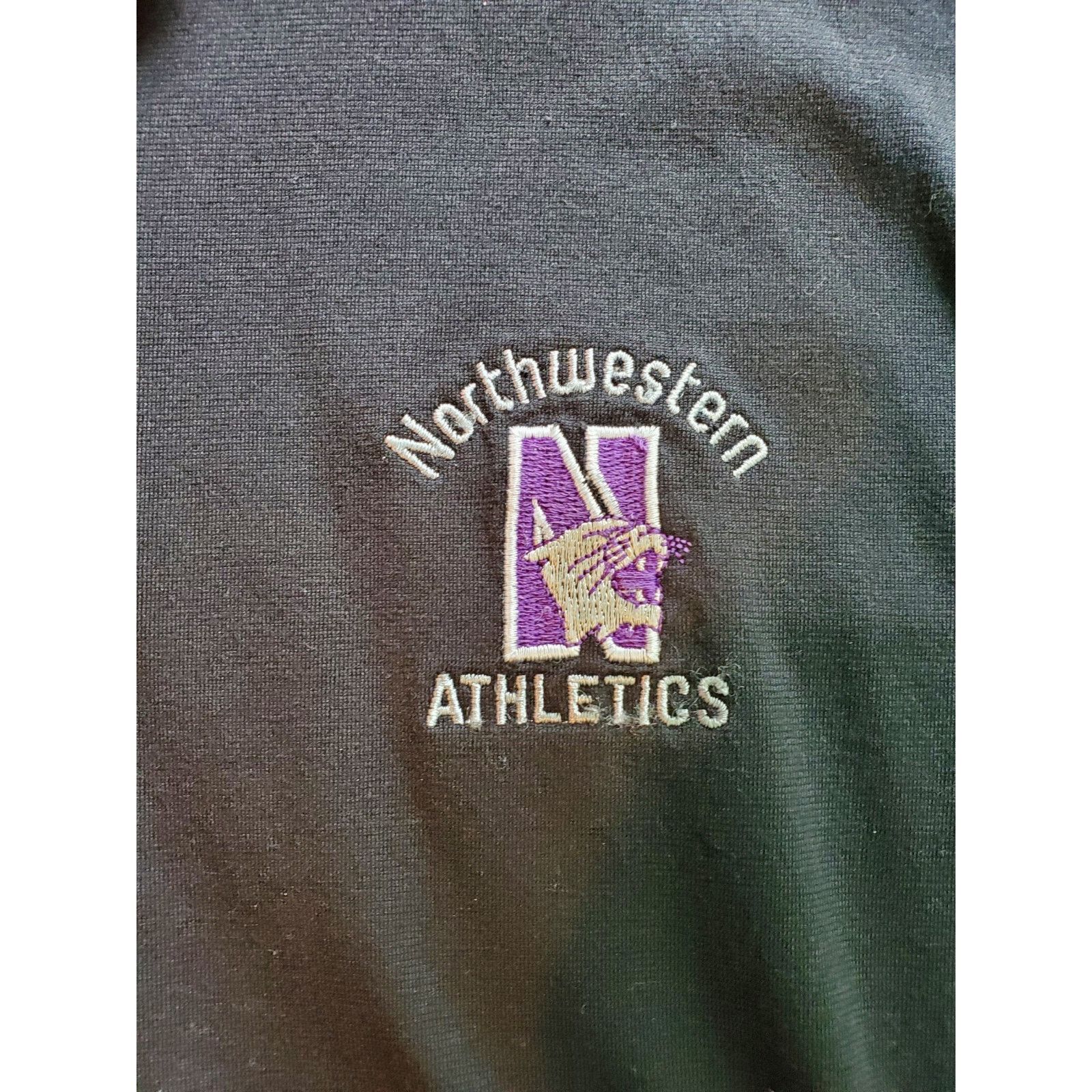 NCAA Northwestern Athletics Black Golf Polo NCAA Wildcats College Size US M / EU 48-50 / 2 - 2 Thumbnail