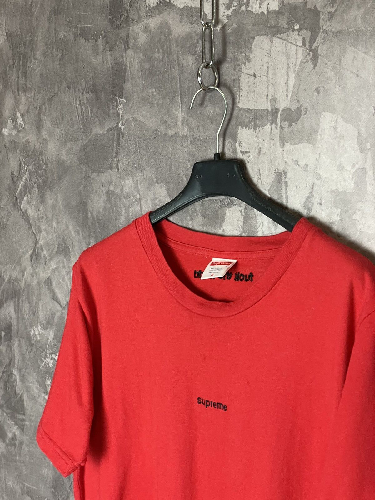 Supreme × Vintage Supreme embroidered logo t shirt rare hype red tee Size US S / EU 44-46 / 1 - 5 Thumbnail