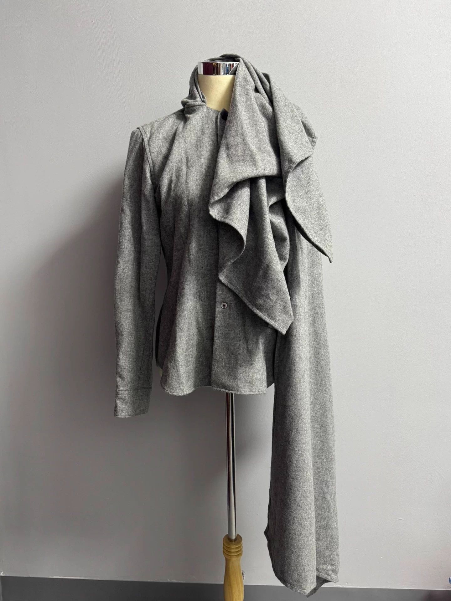 Comme des Garcons Comme des Garçons 10aw grey two-piece shirt Size M / US 6-8 / IT 42-44 - 2 Thumbnail
