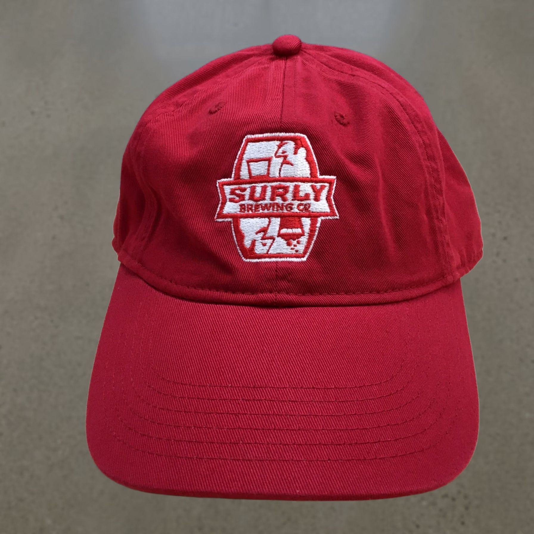 Vintage Econscious Hat Mens One Size Red Surly Brewing Baseball Cap Adjustable Cotton Size ONE SIZE - 1 Thumbnail