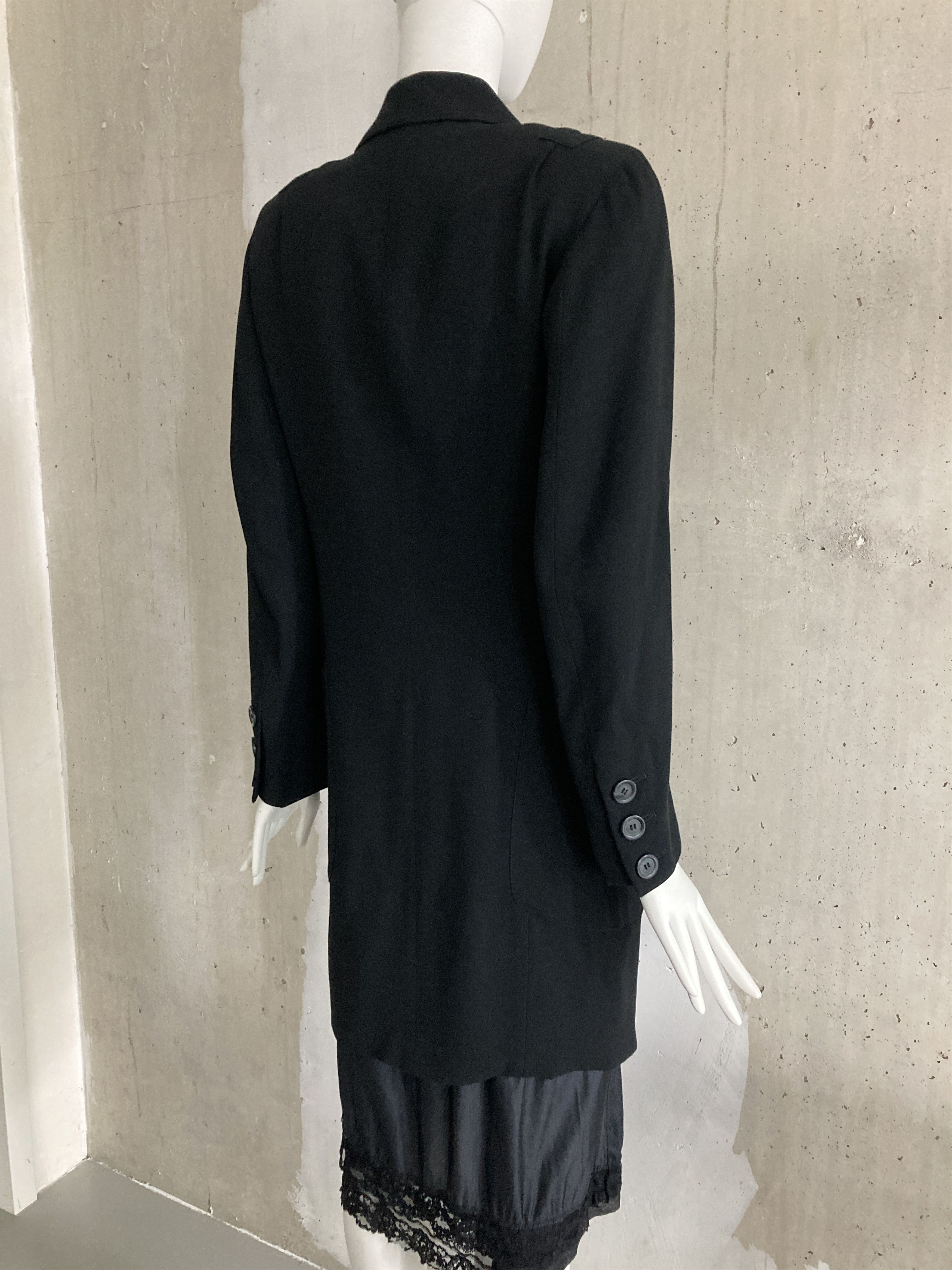 Ann Demeulemeester FW1992 Archive Double Breasted Coat Size S / US 4 / IT 40 - 9 Thumbnail