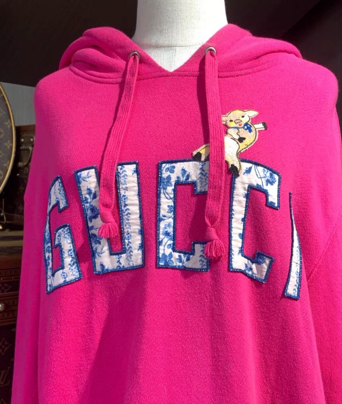 Gucci Gucci Gucci Floral Logo Hoodie for -2506-JY Size S / US 4 / IT 40 - 2 Thumbnail