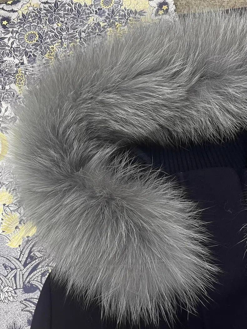 Loro Piana Loro Piana Classic fur collar deep blue ski jacket, with f Size US M / EU 48-50 / 2 - 2 Thumbnail