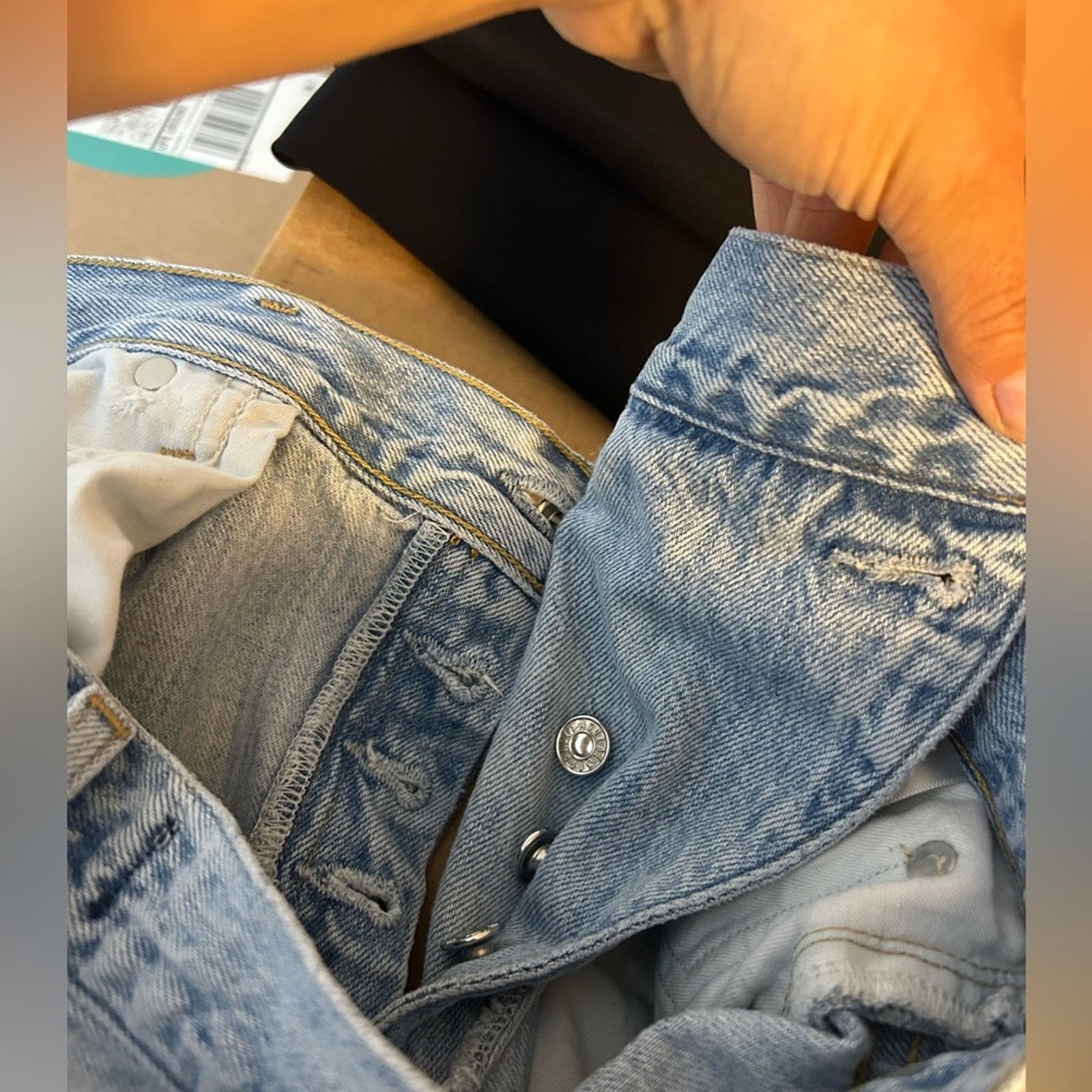 Agolde Agolde Criss Cross Light Blue Jeans Size 27" / US 4 / IT 40 - 3 Thumbnail