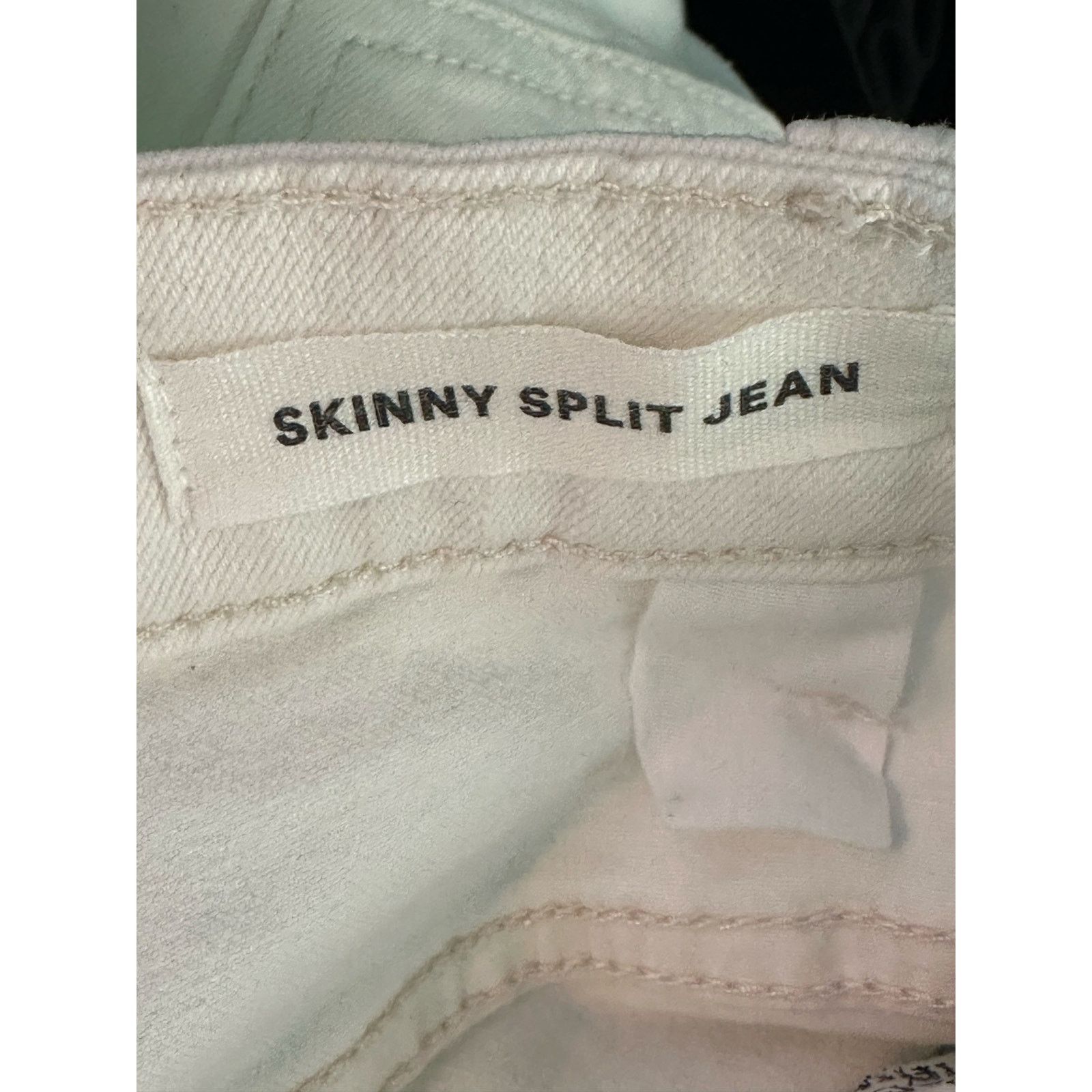 Cotton On Cotton On white high rise skinny split jeans size 4 Size 27" / US 4 / IT 40 - 4 Thumbnail