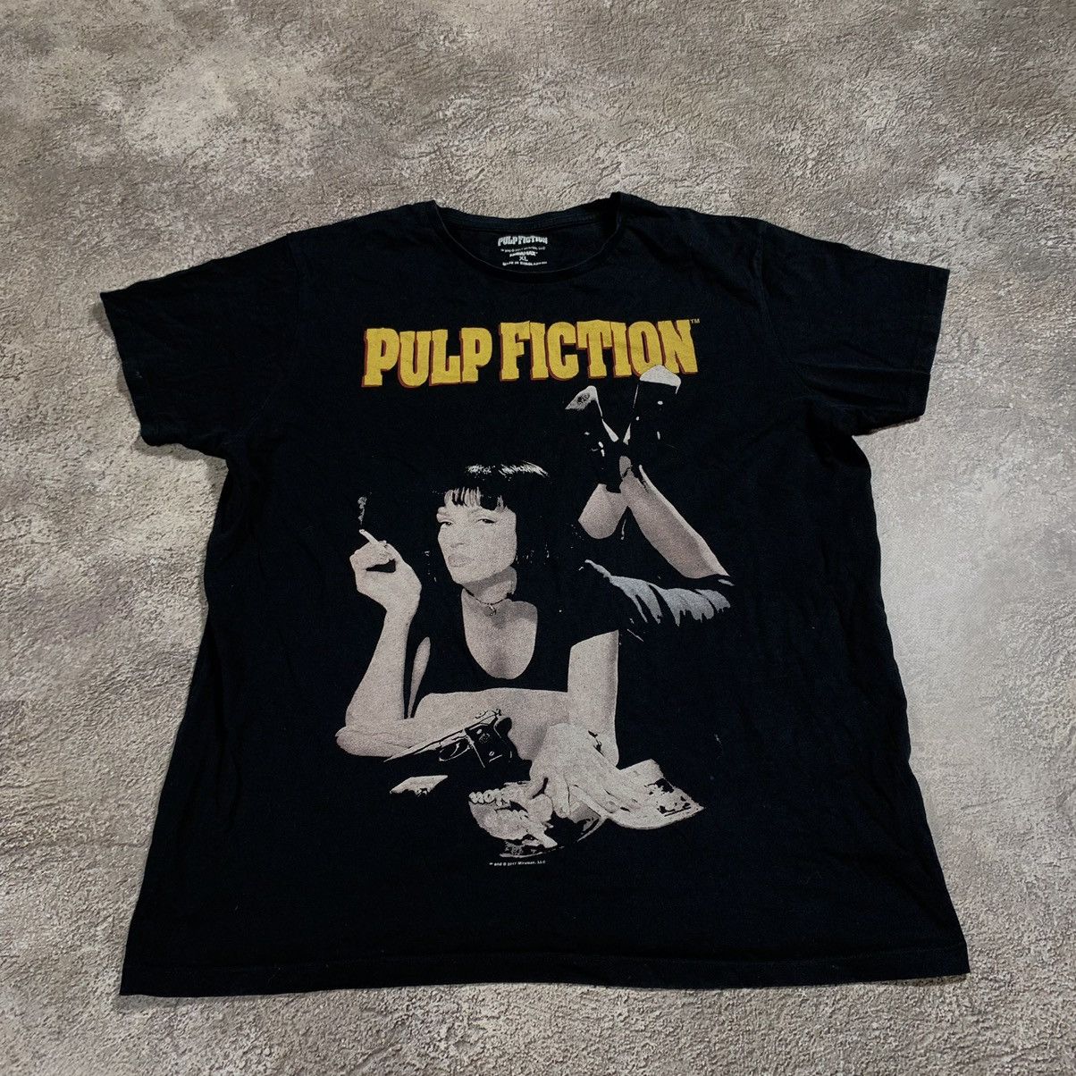 Vintage Vintage Y2K Pulp Fiction Graphic Tee Uma Thurman Tarantino X Size US XL / EU 56 / 4 - 2 Thumbnail