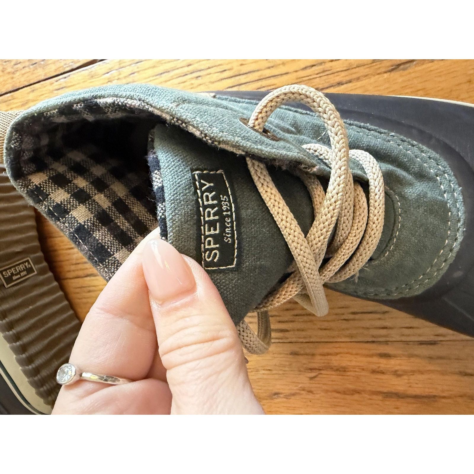 Sperry Sperry Boots Womens Size 8.5 Green Duck Ankle Rain Plaid Size US 6.5 / IT 36.5 - 7 Thumbnail