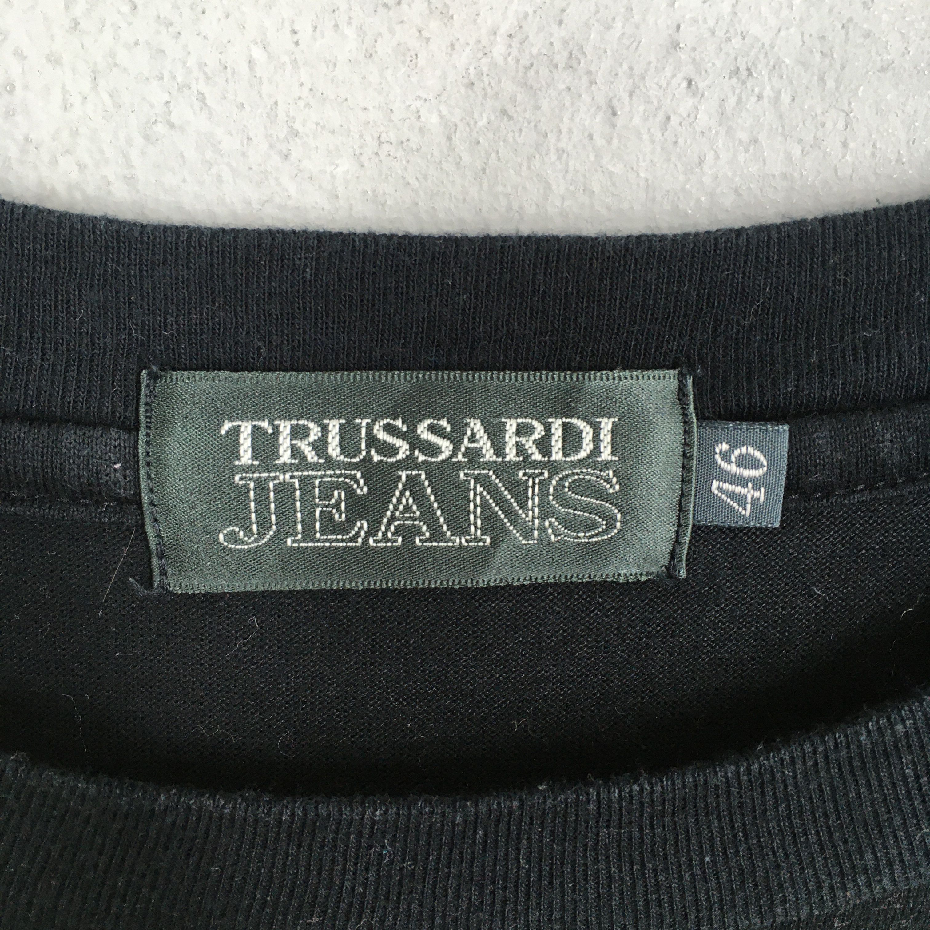 Trussardi × Vintage Vintage Trussardi Jeans Sportswear Black T shirt Medium Size US M / EU 48-50 / 2 - 3 Thumbnail