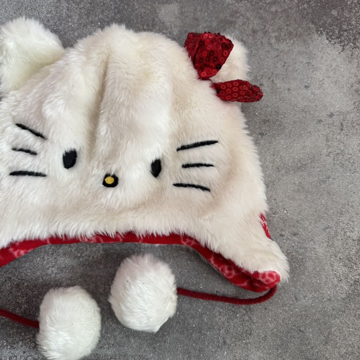 Hysteric Glamour × Japanese Brand × Vintage Hello Kitty Amazing Faux Fur Y2K Ushanka Hat Size ONE SIZE - 4 Thumbnail