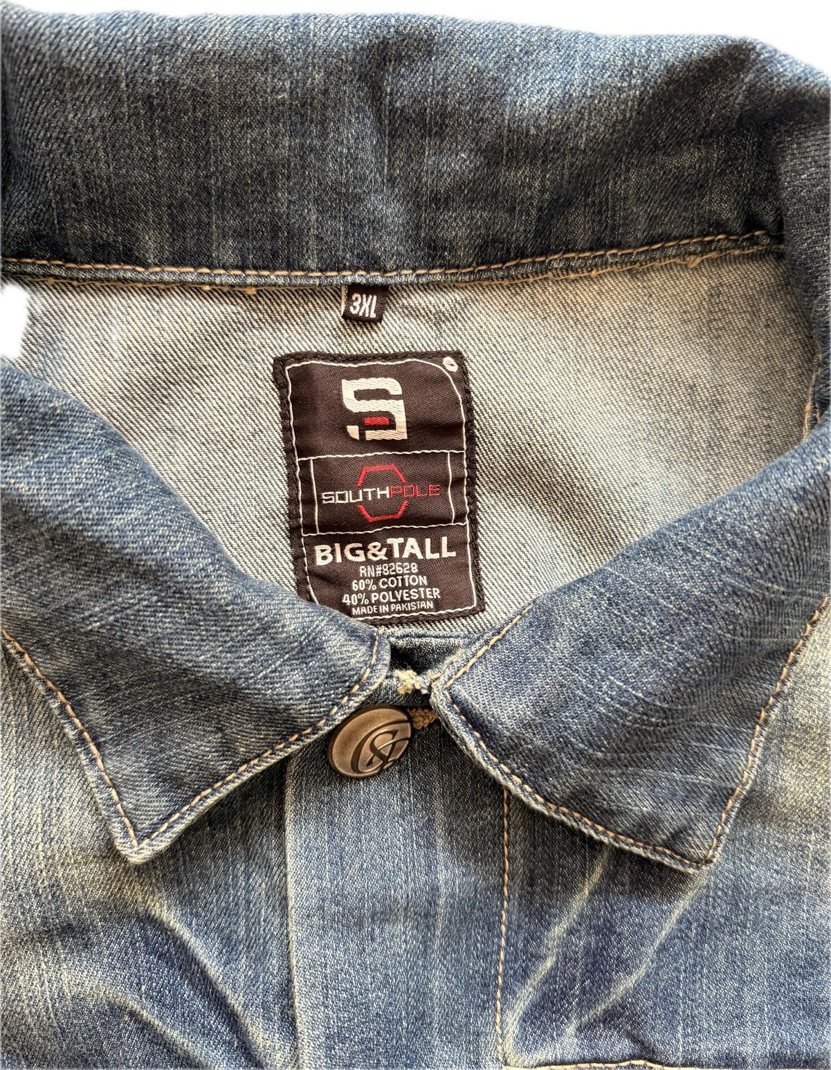 Southpole Vintage Southpole Biker Denim Jacket Size US XXL / EU 58 / 5 - 2 Thumbnail