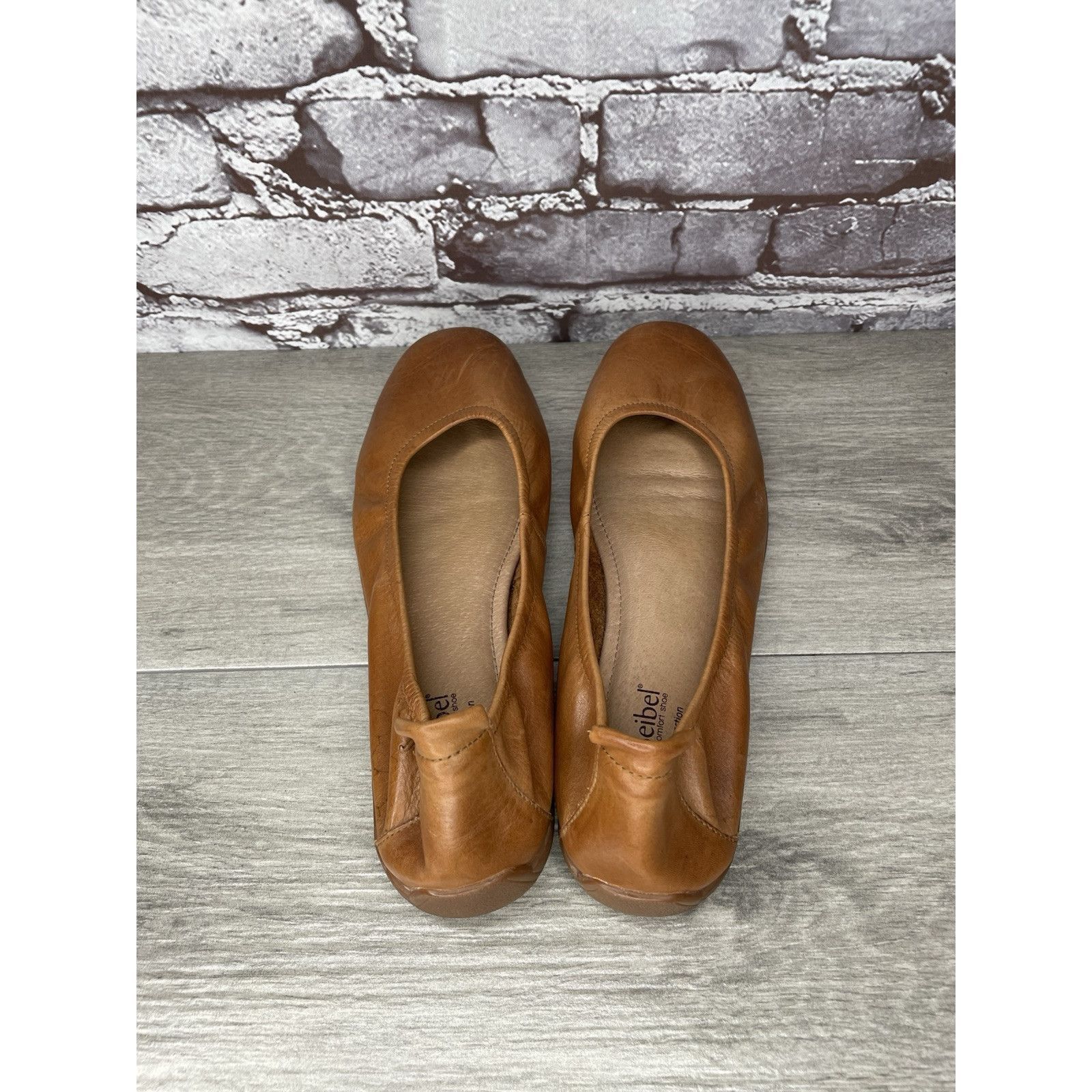 JOSEF SEIBAL Josef Seibel Fenja Brown Leather Ballerina Ballet Flats Wome Size US 9.5 / IT 39.5 - 6 Thumbnail