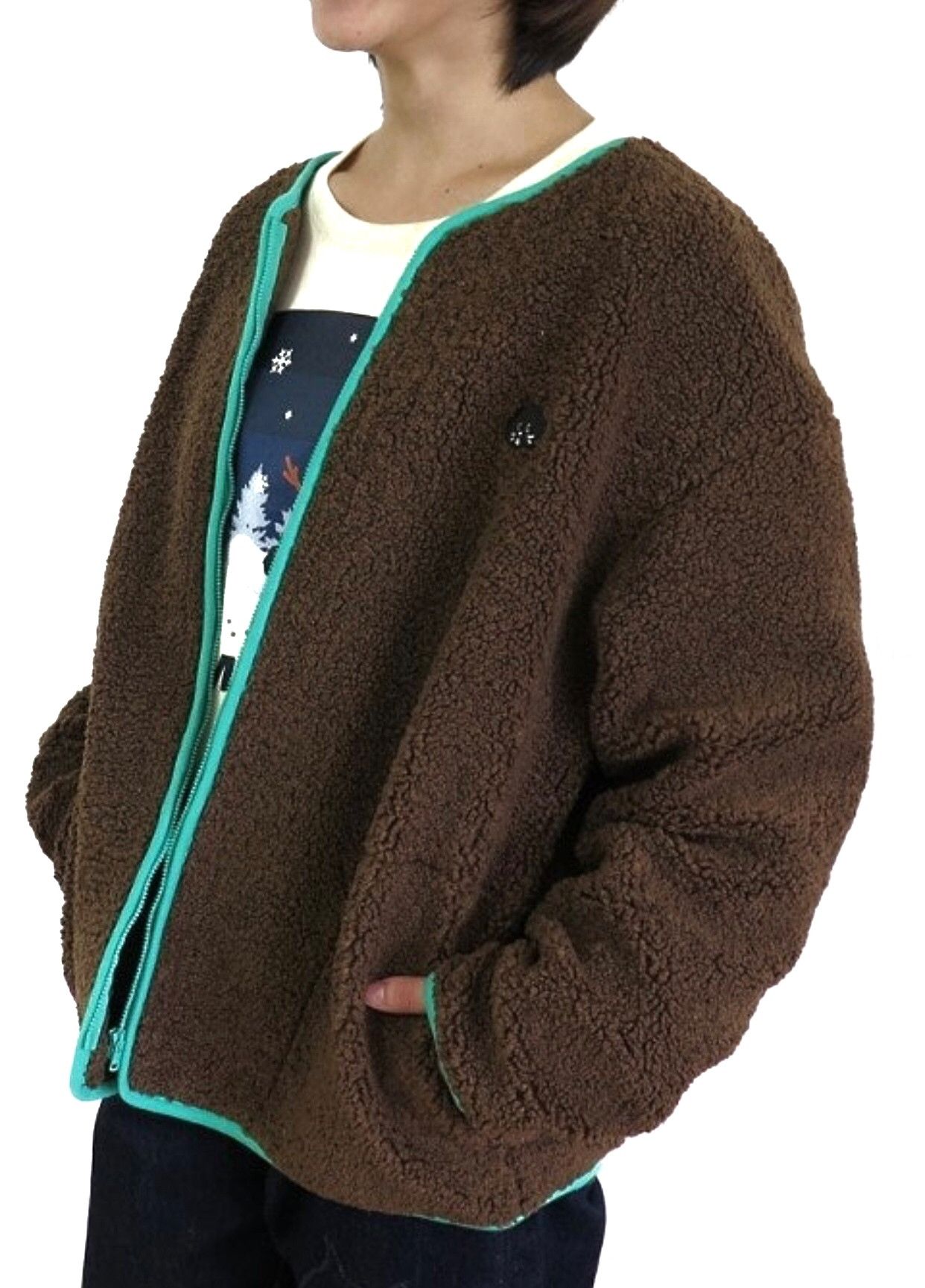 Ne-Net AW2018 NE-NET ISSEY MIYAKE SHERPA FLEECE JACKET Size L / US 10 / IT 46 - 2 Thumbnail