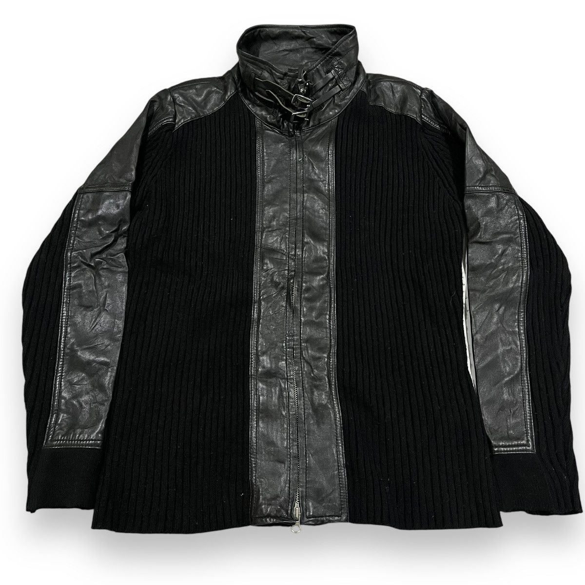 Avirex VINTAGE AVIREX MILITARY KNITWEAR LEATHER JACKET Size US M / EU 48-50 / 2 - 2 Thumbnail