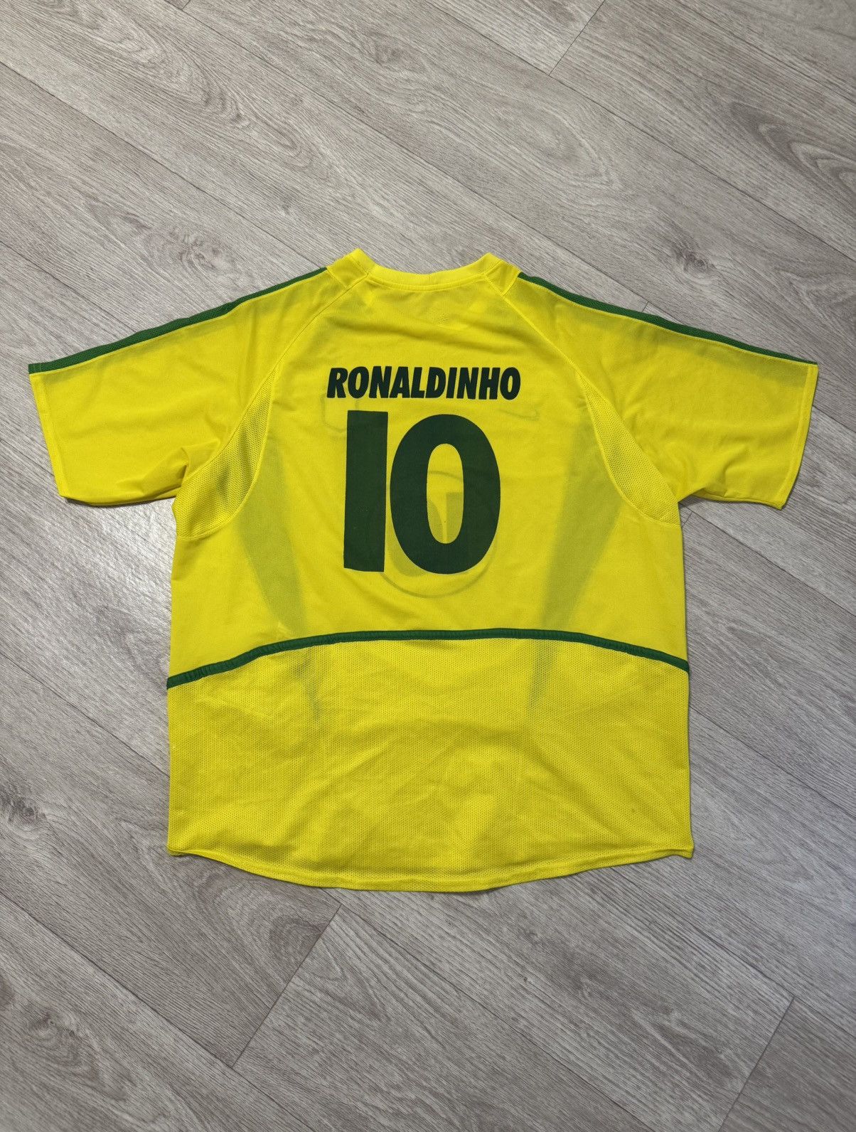 Nike × Vintage 🔷Rare Vintage Nike Brazil Ronaldinho #10 Soccer jersey🔷 Size US XL / EU 56 / 4 - 7 Thumbnail
