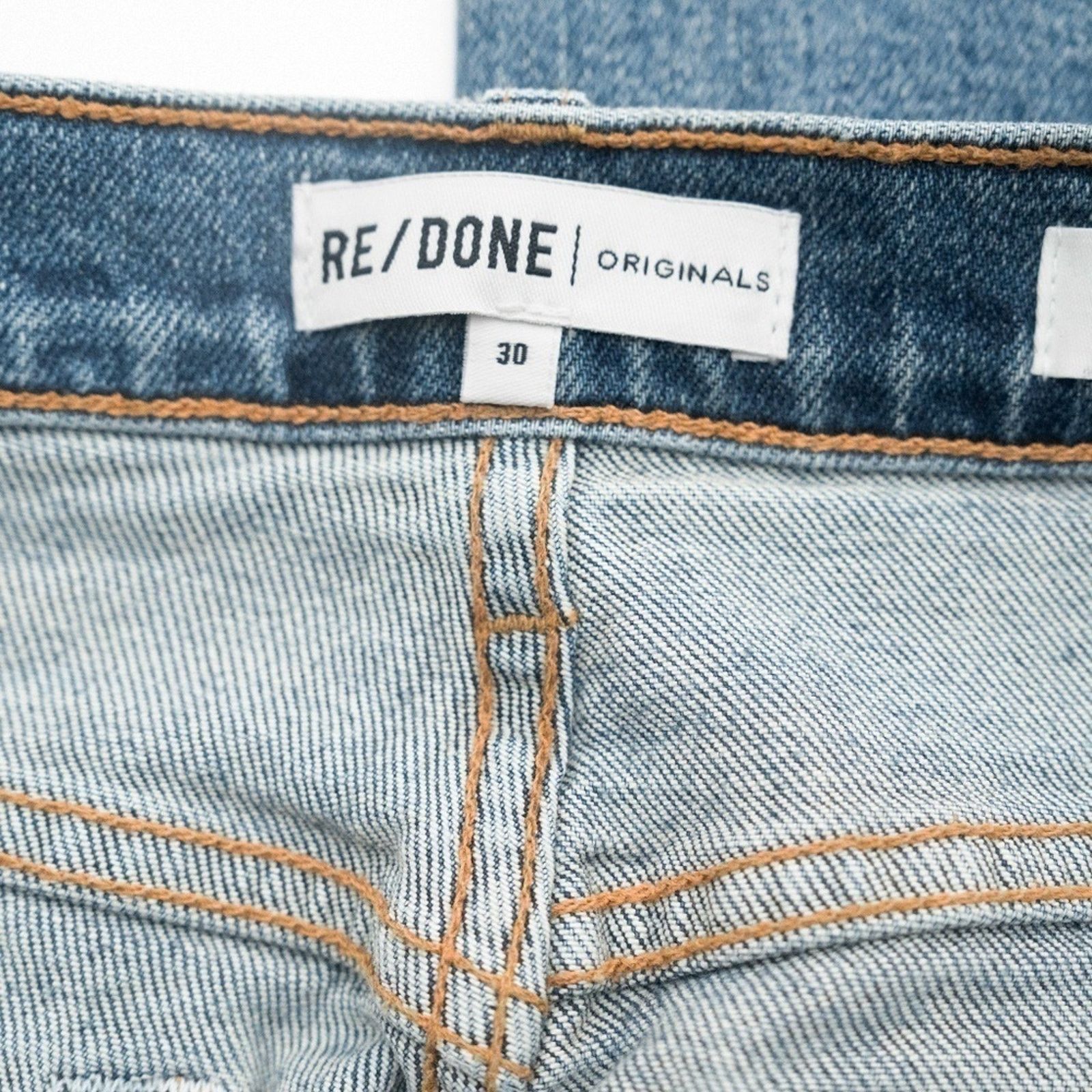 RE/DONE RE/Done. Double Needle Long Stretch Jeans In Blue. Size 30" / US 8 / IT 44 - 11 Thumbnail