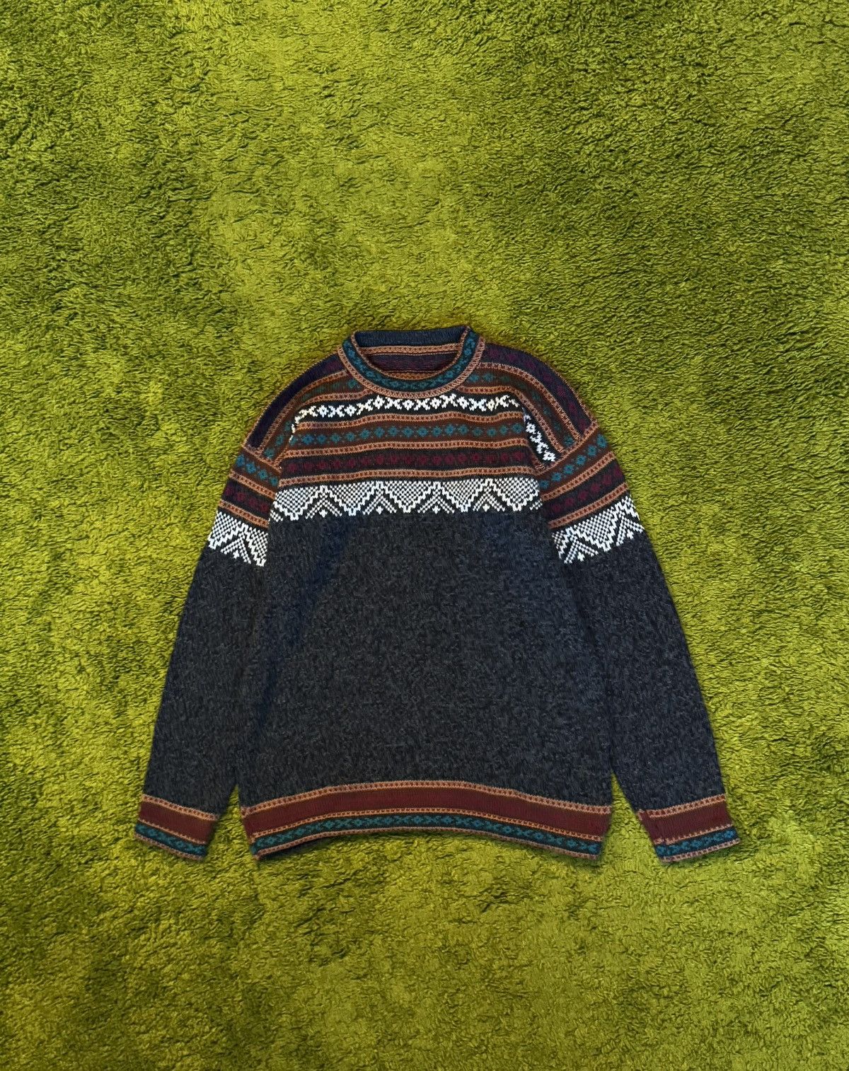 Designer × Vintage Incasol alpaca blend ethnic sweater jumper Size US M / EU 48-50 / 2 - 1 Thumbnail