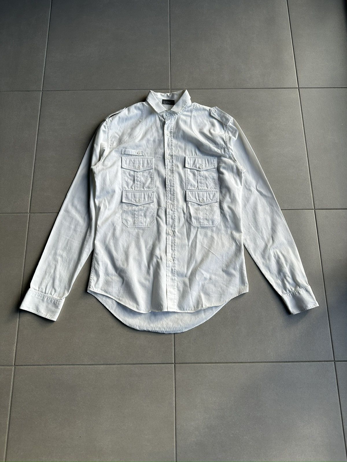 Dior × Hedi Slimane SS06 Dior homme striped seethru Shirt | Grailed