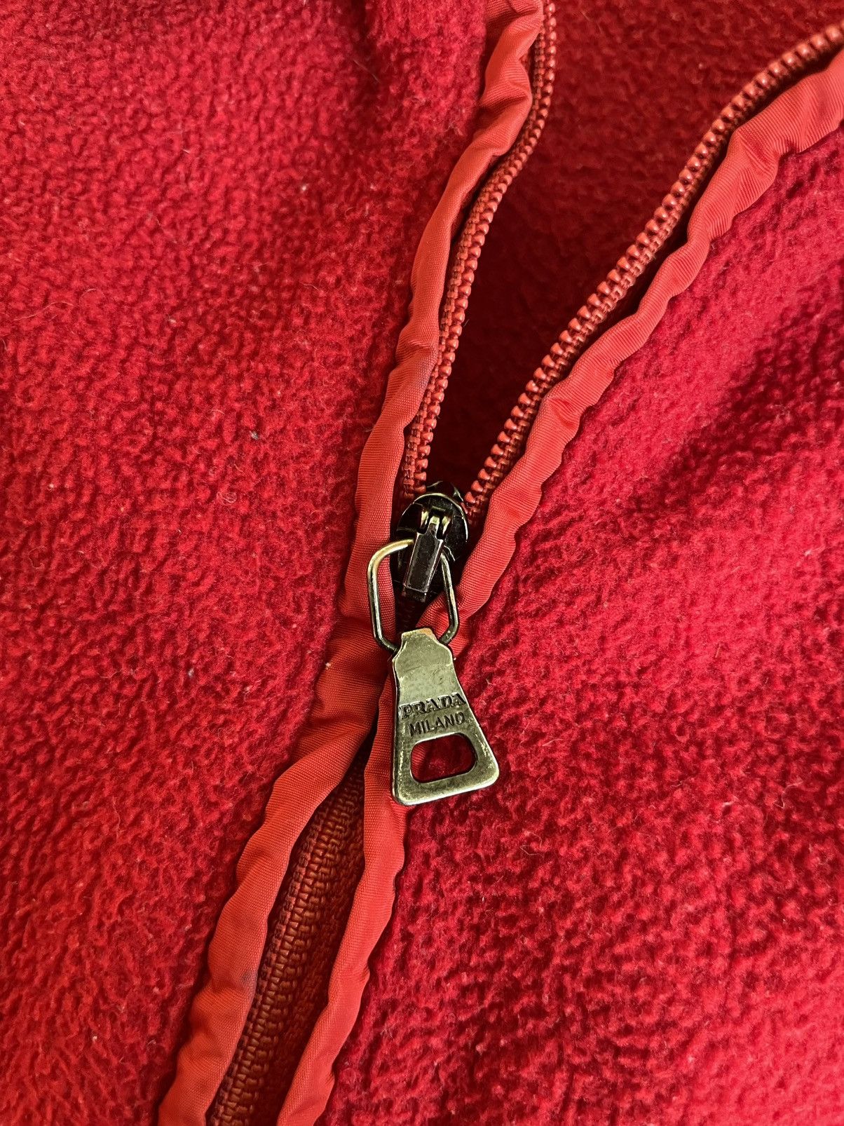 Prada Prada Fleece Red with Red tab WMNS Vintage Size M / US 6-8 / IT 42-44 - 13 Thumbnail
