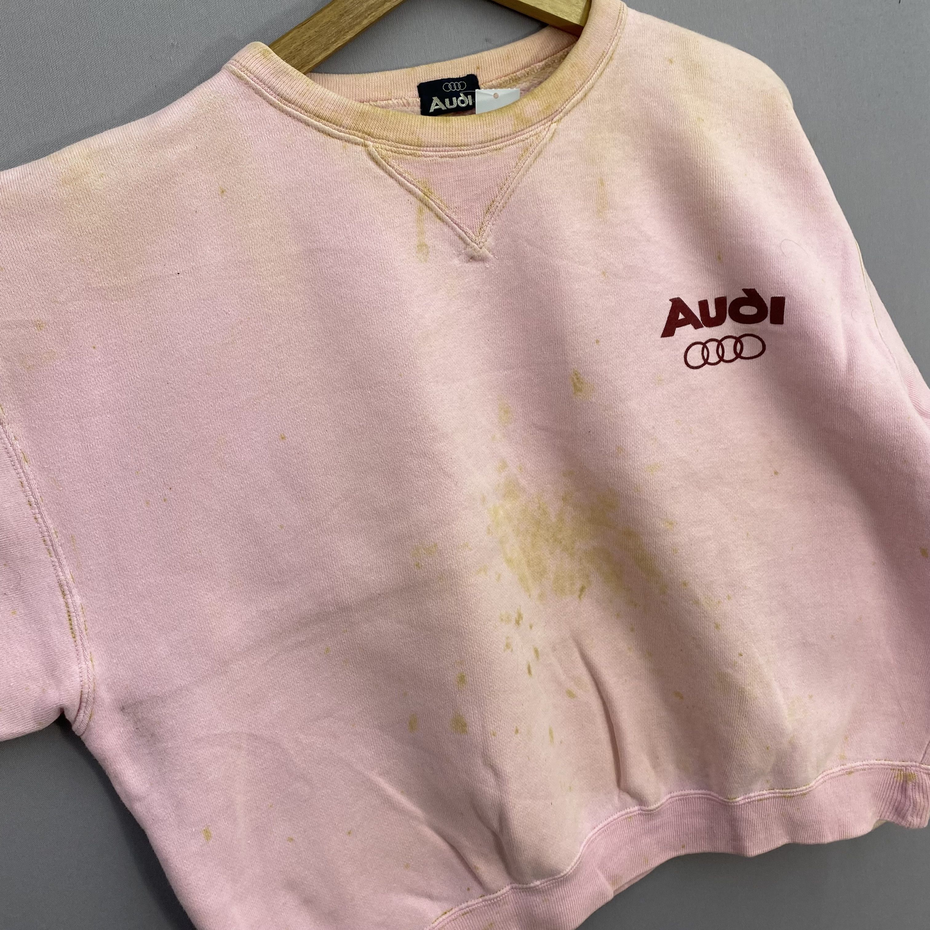 Vintage Vintage 80s Dirty Audi Motorsport Sweater Rally Car Racing Size US M / EU 48-50 / 2 - 7 Thumbnail